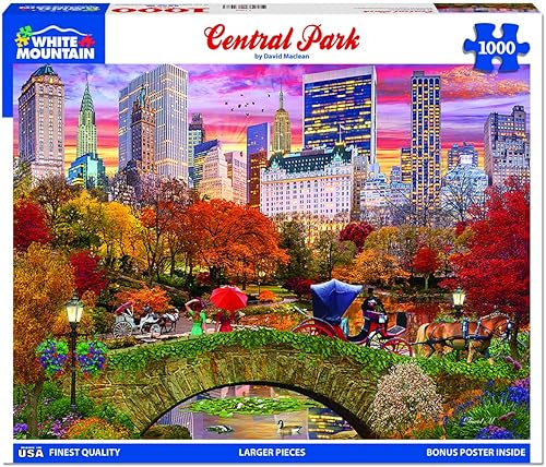 White Mountain Rompecabezas de 1000 piezas de New York Central Park disponible en Yaxa Colombia