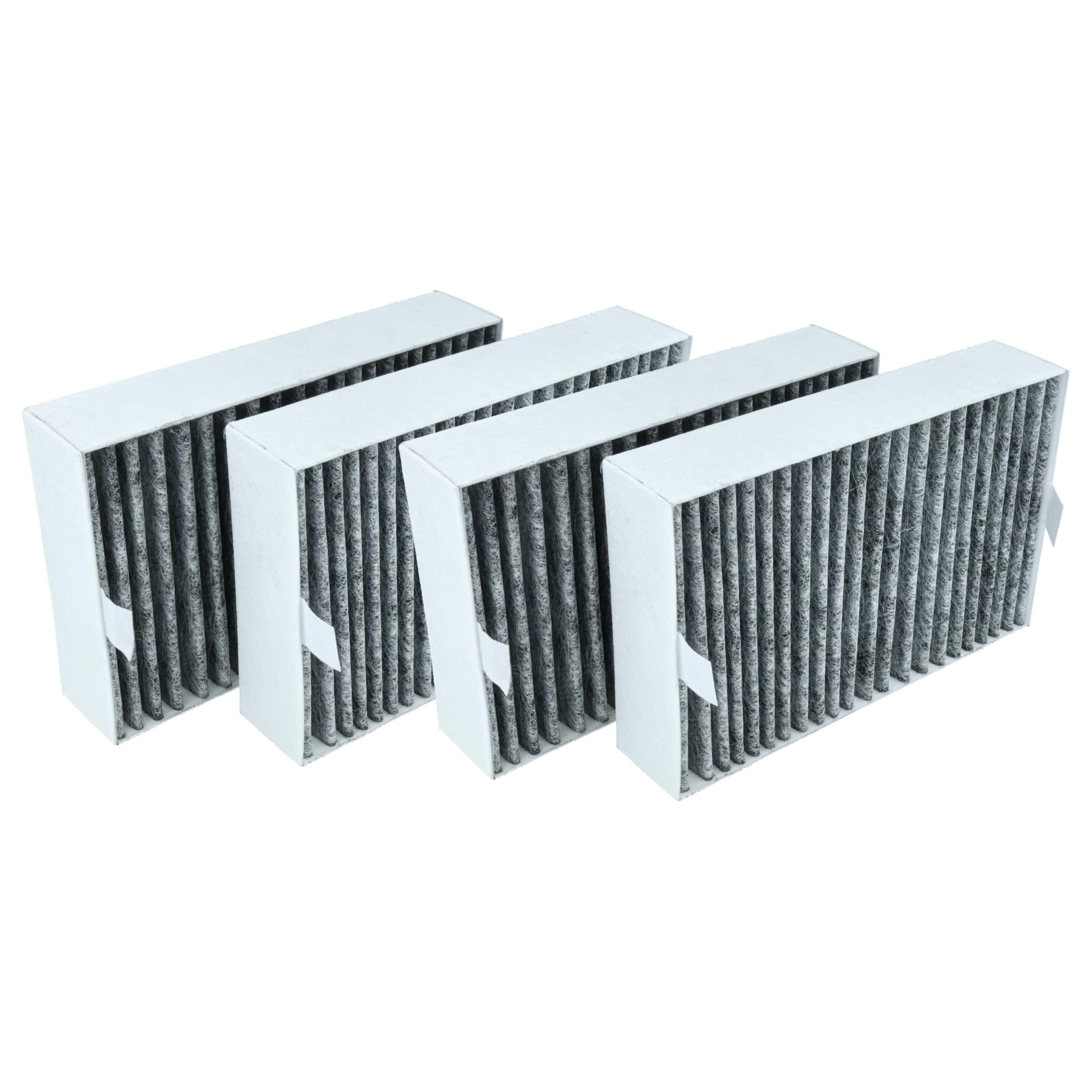 Vhbw White, Grey 4X Activated Carbon Filter Compatible With Miele Das 8X30, Duu 151, Dkfs 31-P, Das8930, Das8630, Das 4X40 Extractor Hood