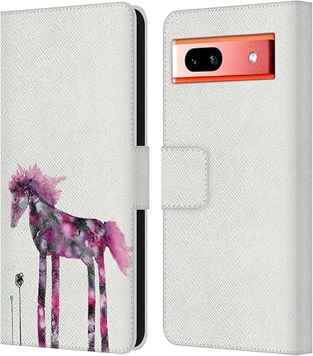 Vista 15 de Head Case Designs Wyanne Quiet Creative Animals 2 - Funda de piel con licencia oficial para Google Pixel 7a Silencioso creativo