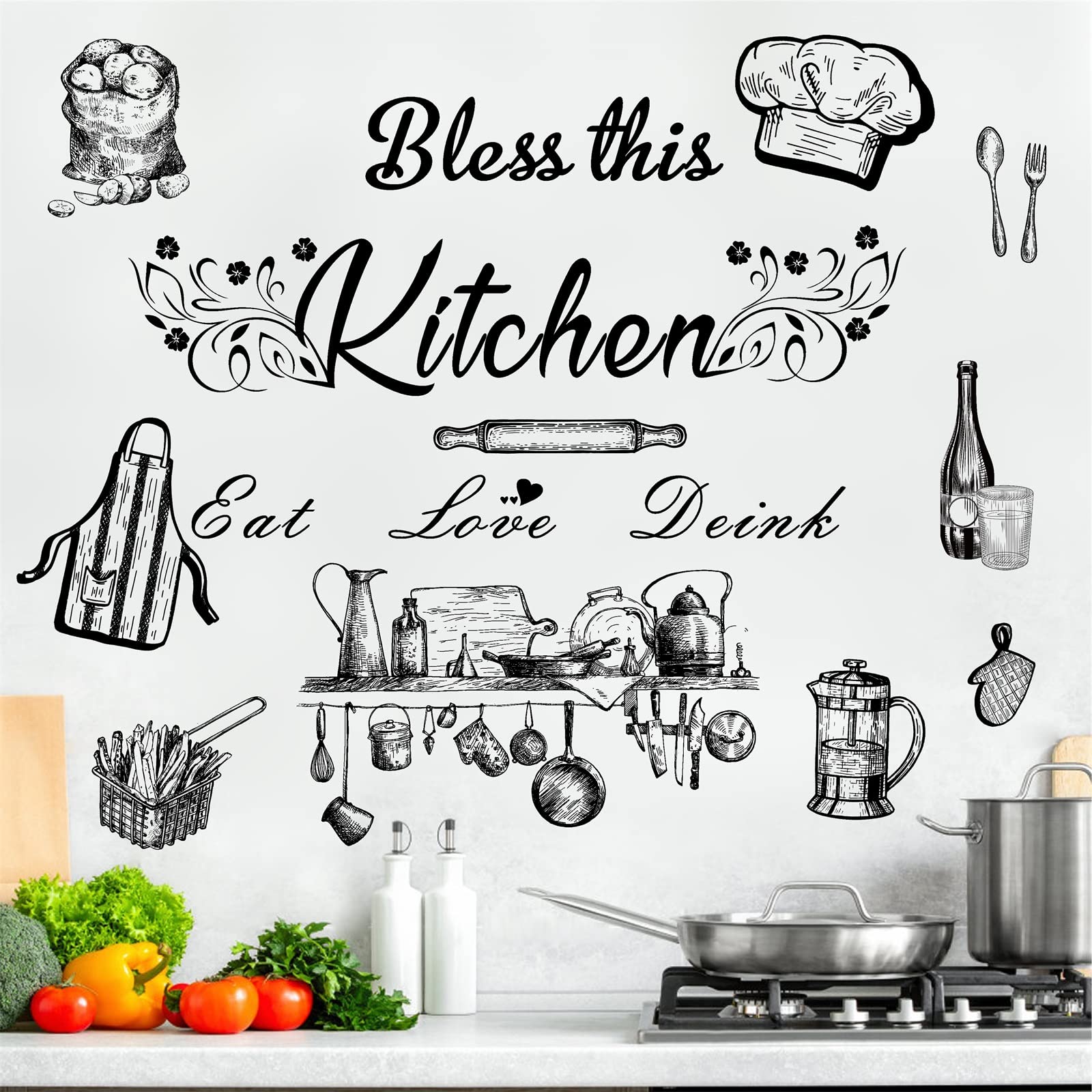 Vintage Kitchen Quotes Chef Was Cute Would Eat Here Again Poster,