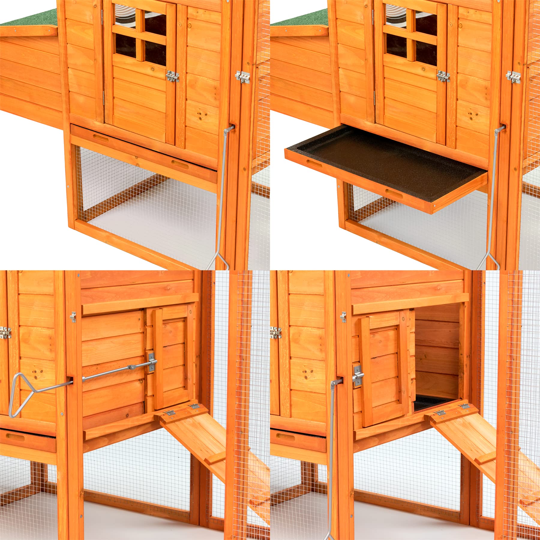 KCT Barcelona Deluxe 8ft EXTRA LARGE Chicken Coop with Run Housing