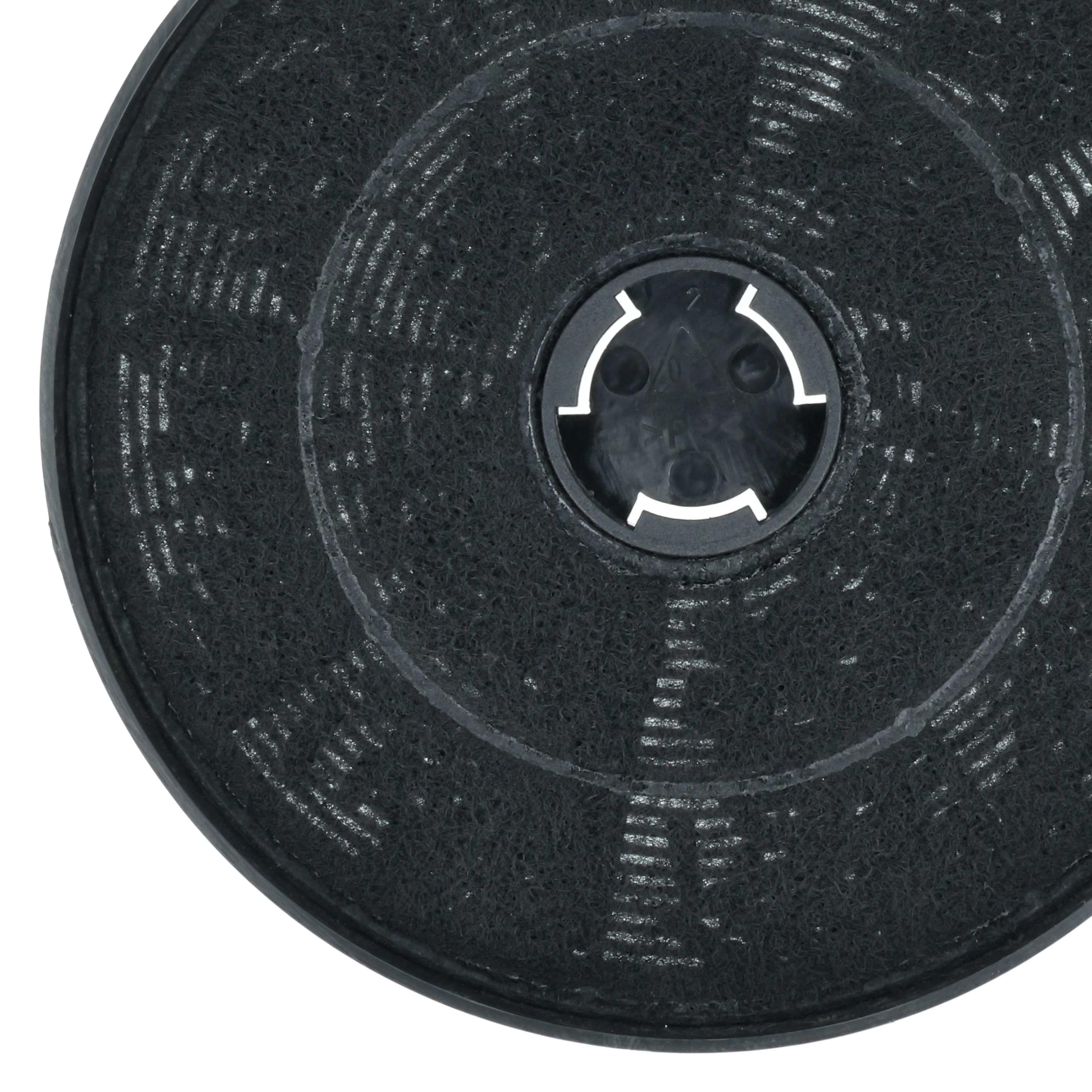 vhbw 4x filtro de carbón activado reemplaza Klarstein 10033740 para campanas cocina - 17,5 cm