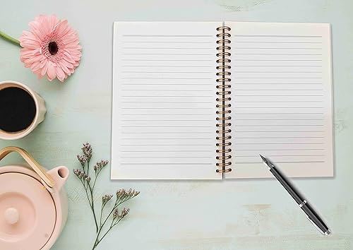 Miniatura 2 de NEGIGA Just a Girl Who Loves Turtles - Cuaderno de espiral con rayas en acuarela de tortuga marina de 8.3 x 5.5 pulgadas, tapa dura, con rayas