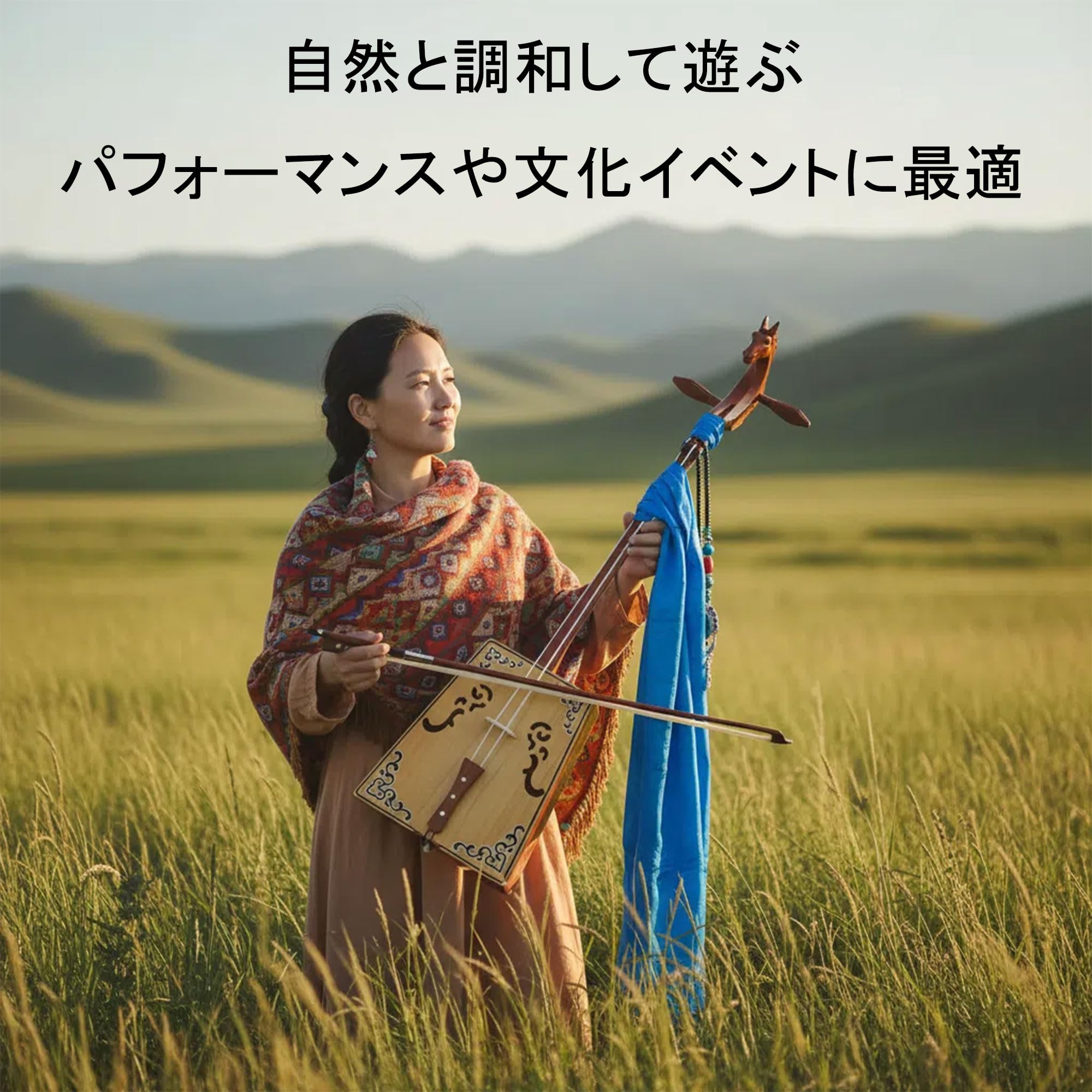 Amazon | うまとうきん プロ仕様 メープル材 馬頭琴 モリンホール 高級