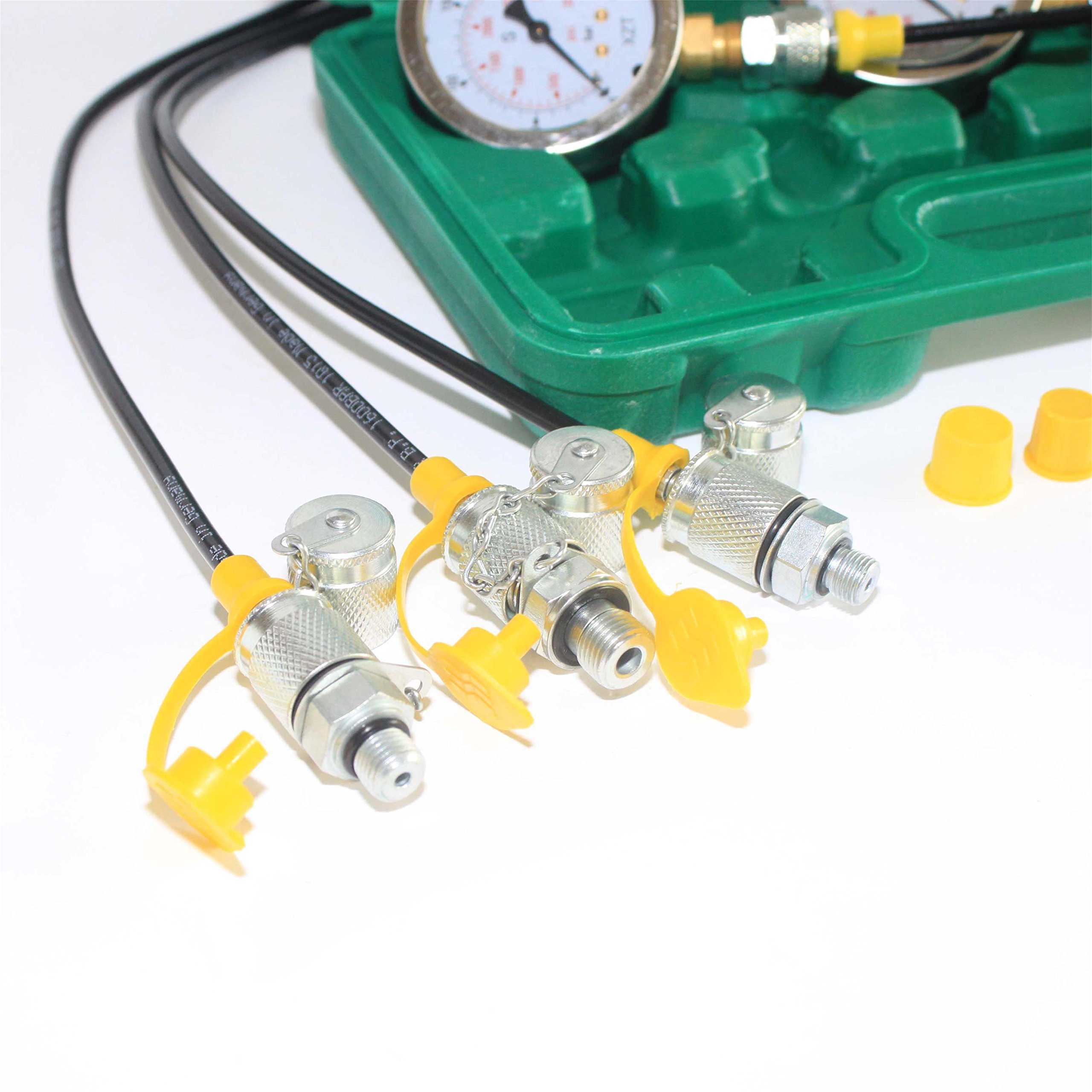 XZTK-60M Excavator Hydraulic Pressure Test Kit – Gauge & Test Couplings