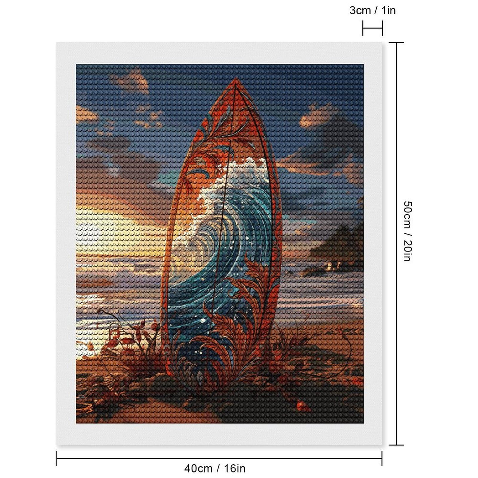 Amazon.com: Colorful Surfboard 5D Diamond Art Kits for Adults