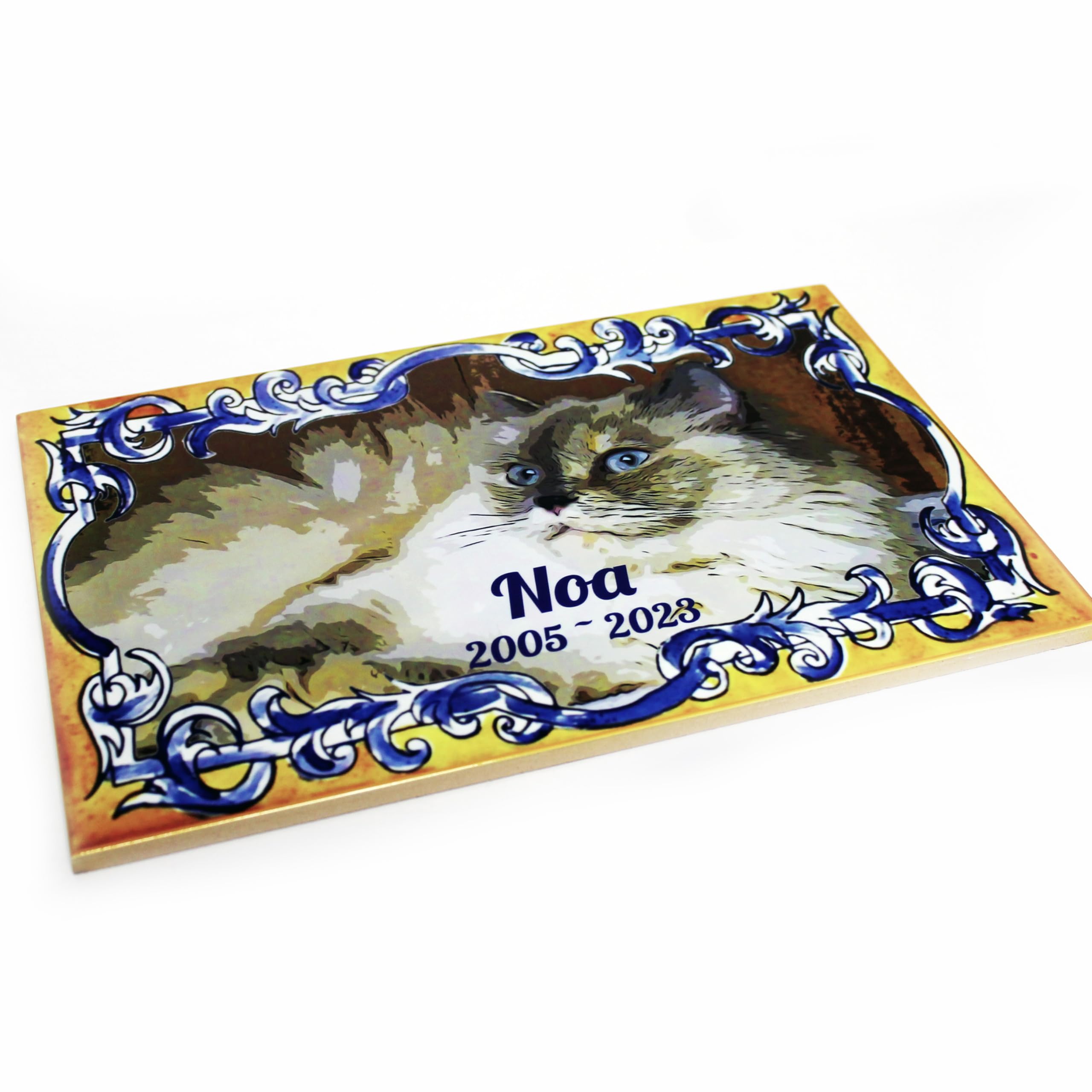 Azulejo rectangular 20x30cm personalizado con tu foto o texto | Azulejo decorativo | Crea tu propio azulejo o baldosa de cerámica
