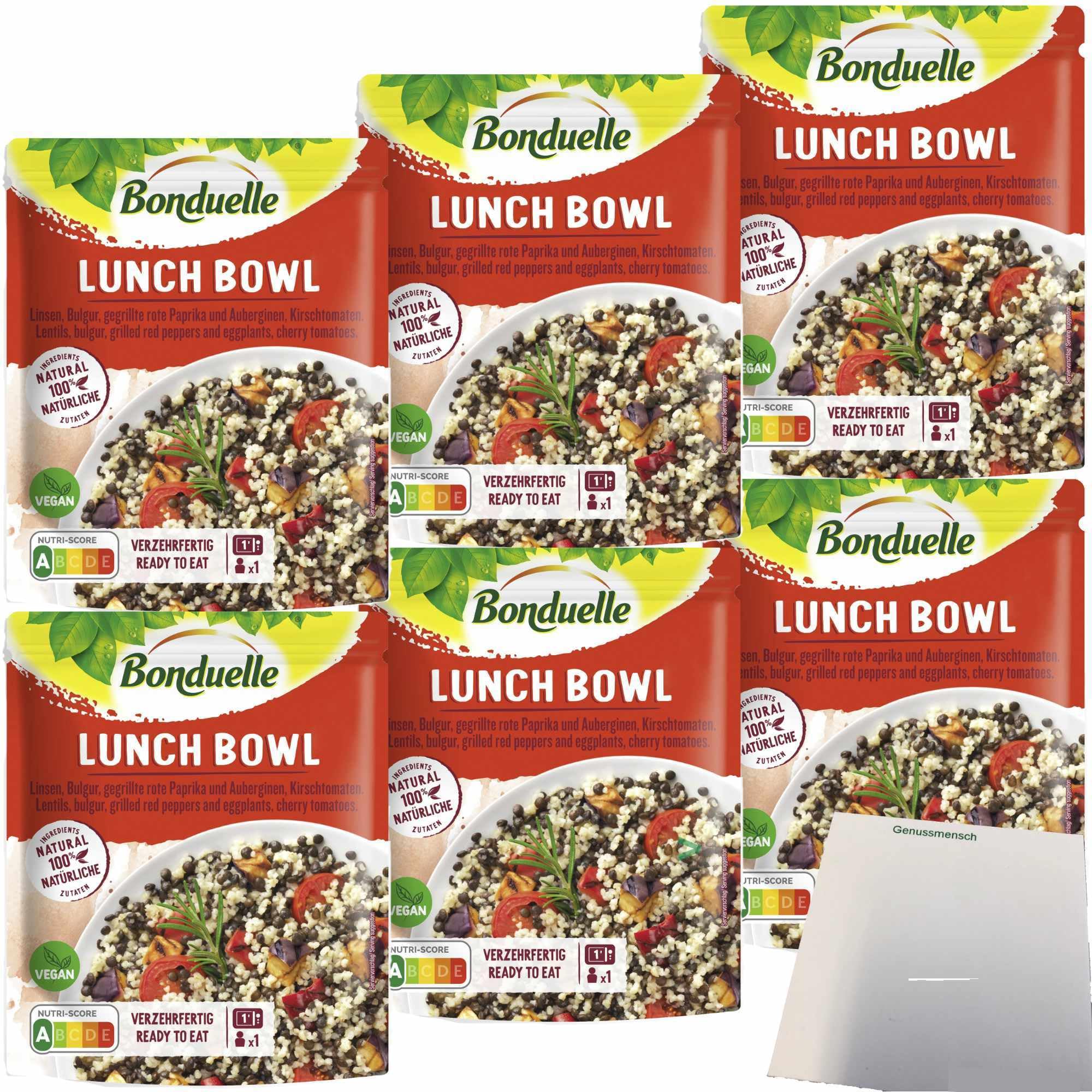 usy Bundle für Bonduelle Lunch Bowl Bulgur 6er Pack (6x250g Beutel) + usy Block