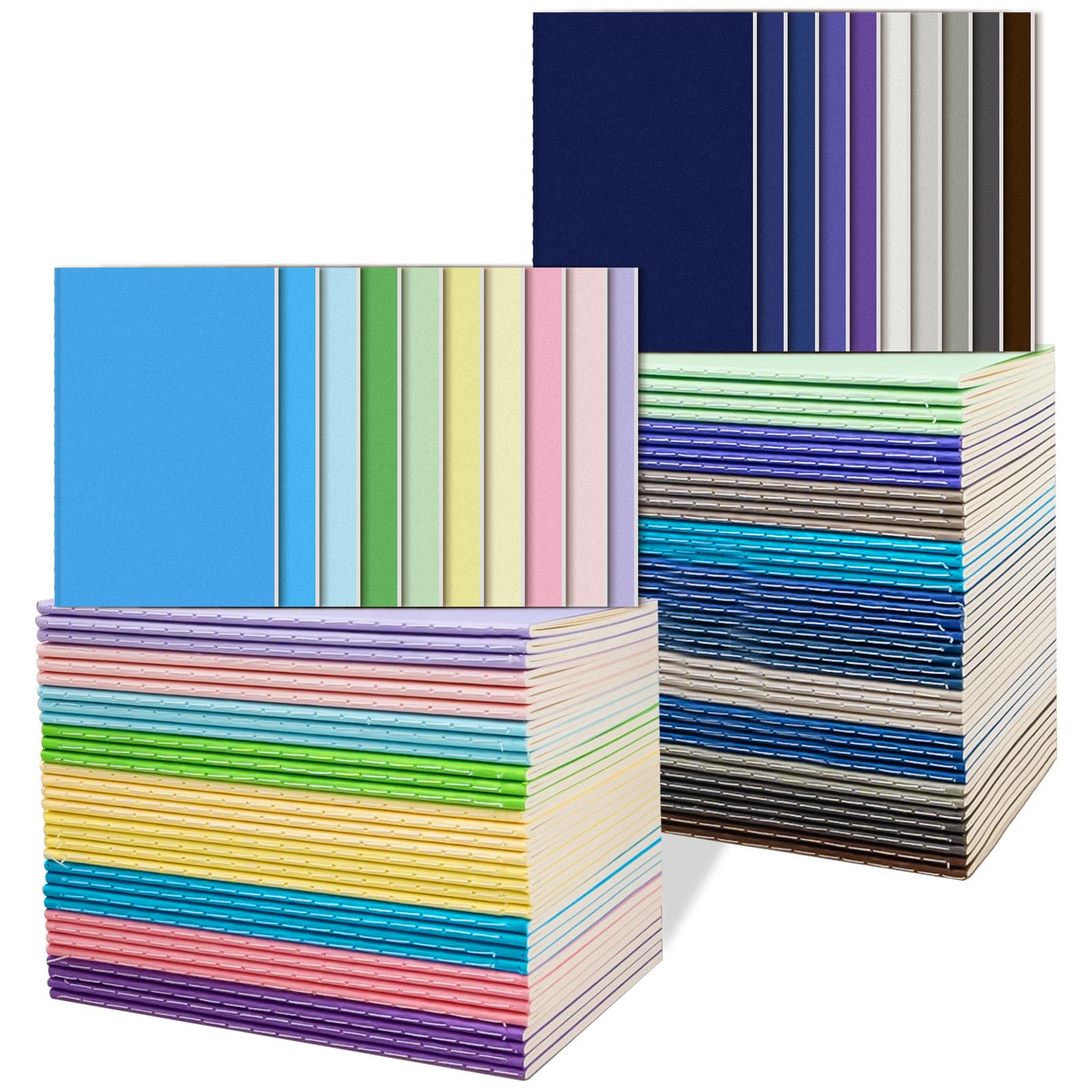 Xaztr 100 Pack Small Notebooks Bulk