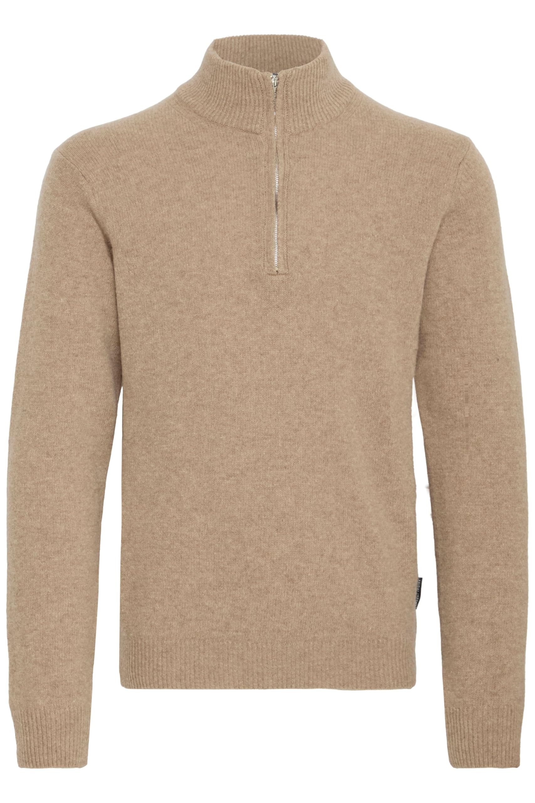 CASUAL FRIDAY CFKarl Herren Troyer Strickpullover Pulli mit Reißverschluss Troyerkragen Wollmischung Regular fit