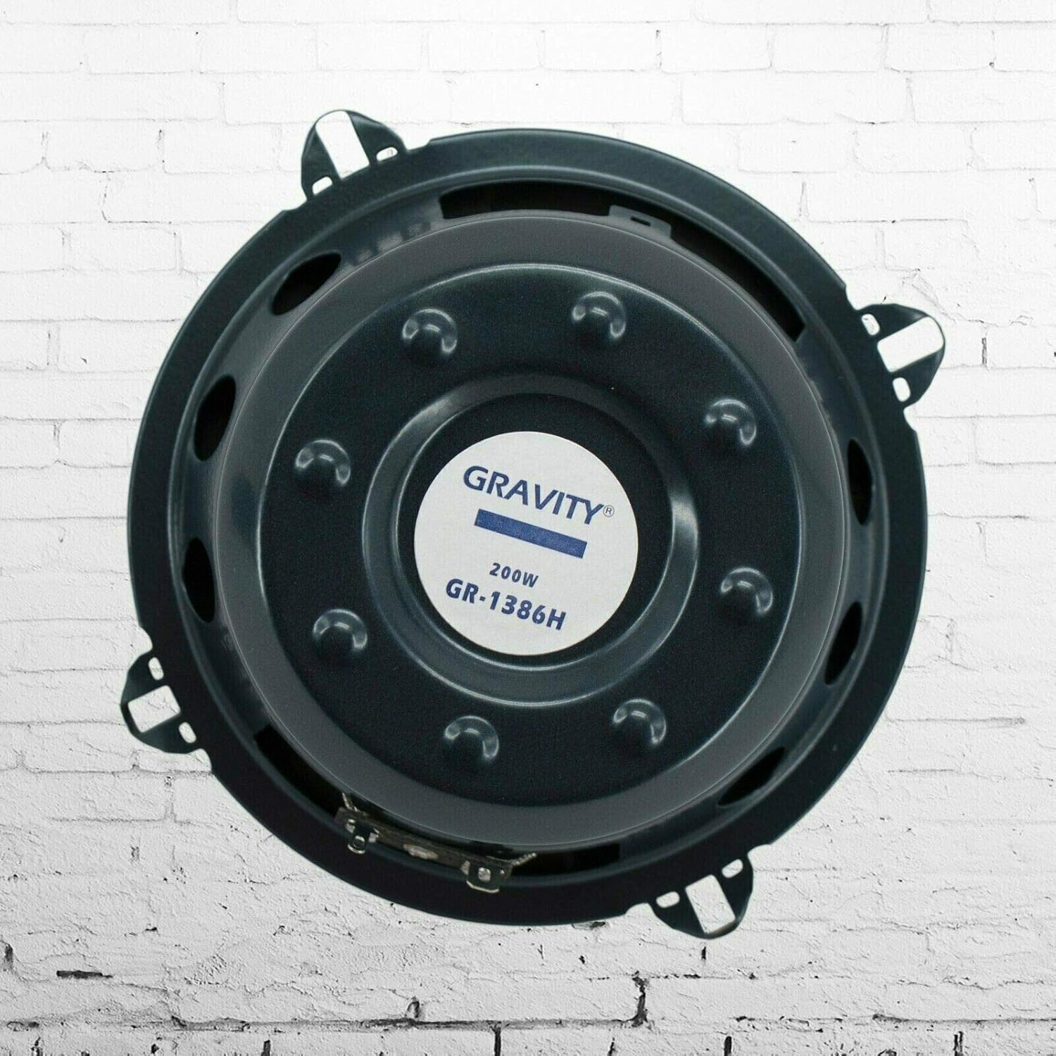 Pair Gravity 1386H 5.25" inch 2-Way 200 Watts Maximum Power Handling Coaxial Car Audio Speakers - CEA Rated Moisture Resistant Rubber Surround 88dB Sensitivity