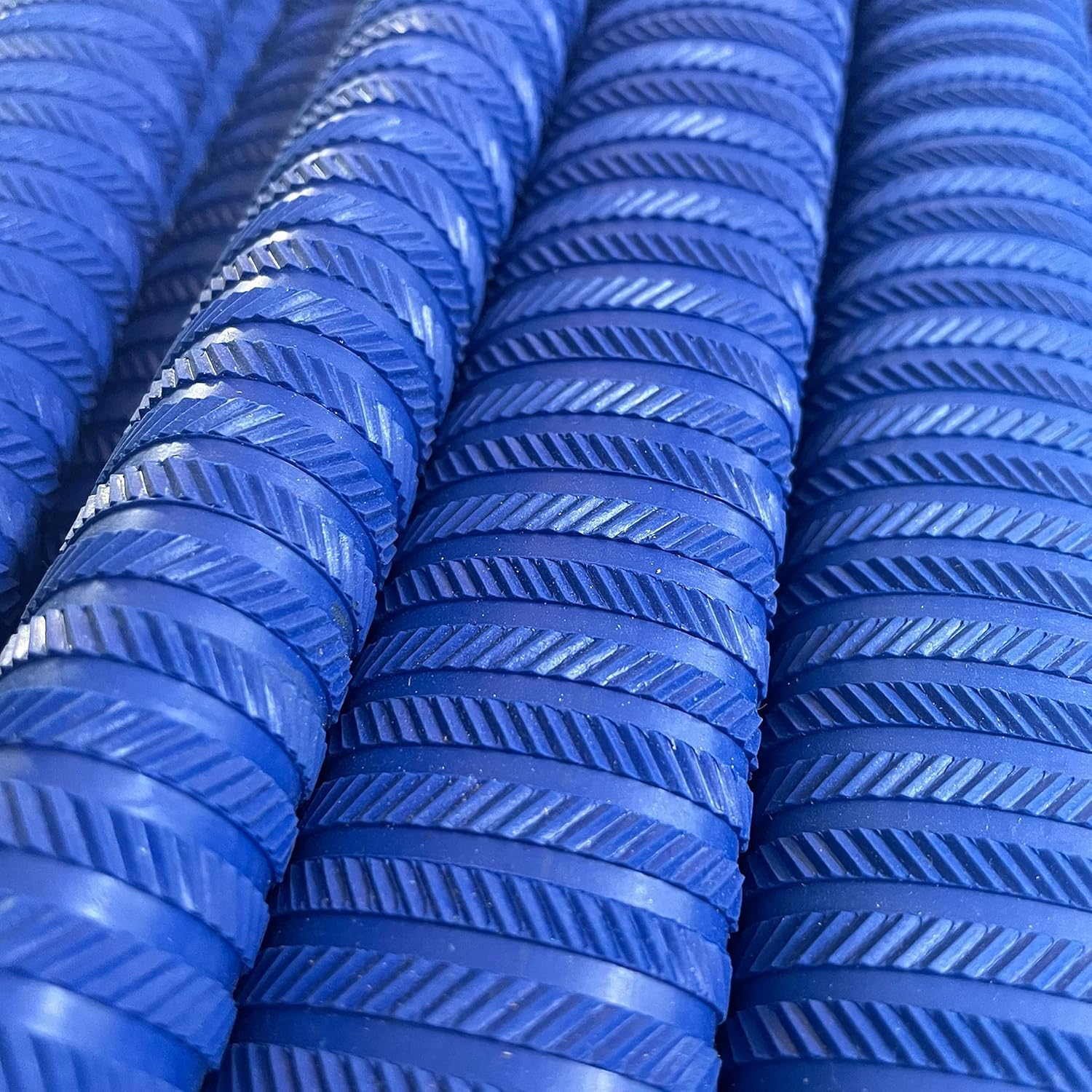 Sixteen Soft Replacement Rubber Cricket Bat Handle Grips for Better Shock Absorption (Blue, Pack of 4) 2