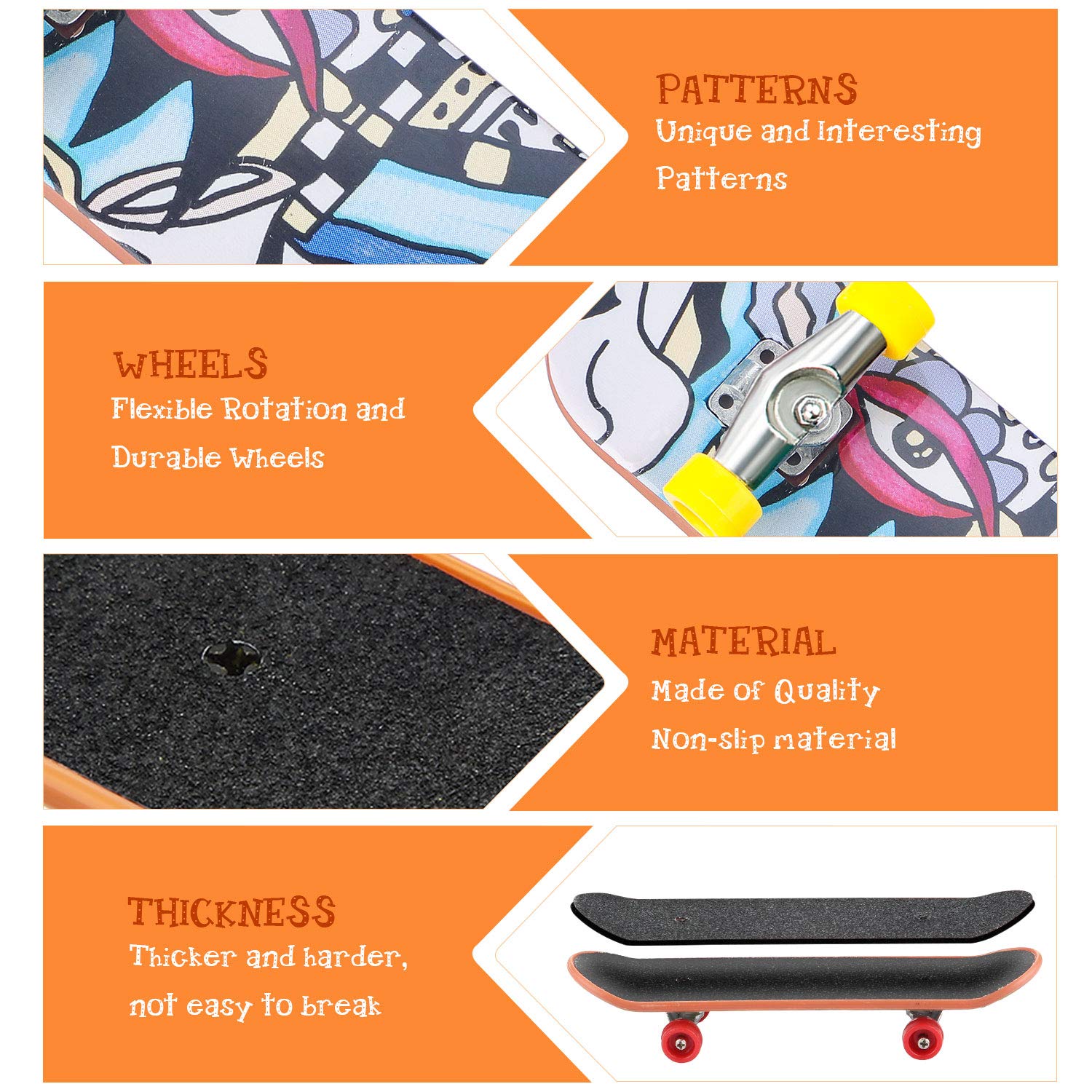 Hemobllo 4 Ruedas De Repuesto Para Fingerboard | Plástico Y Acero Inoxidable, Accesorios Para Finger Skate, Ideales Para Aliviar Estrés