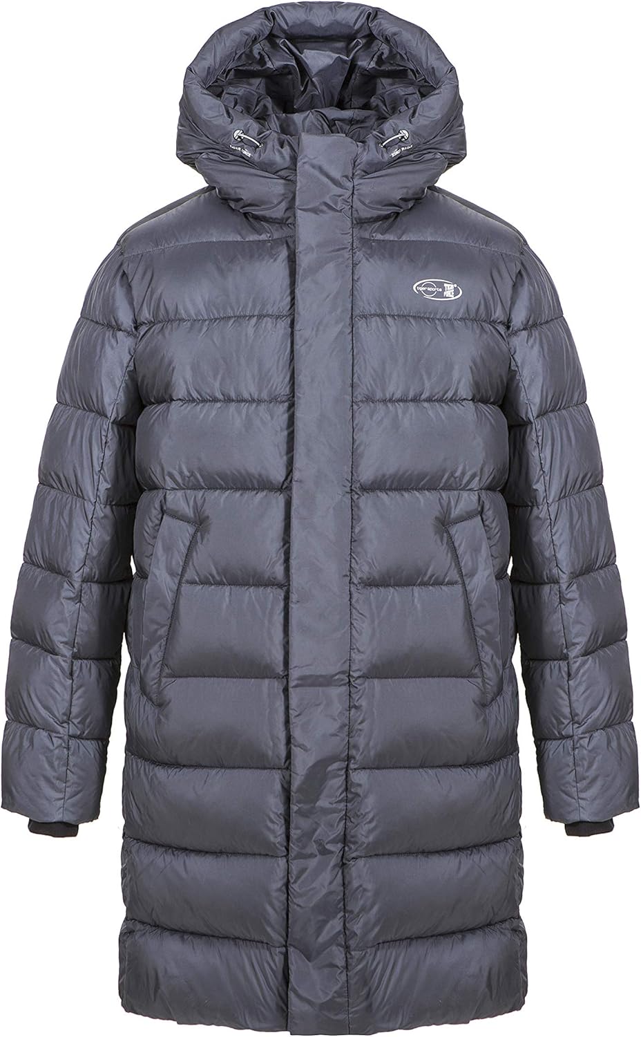 TIGER FORCE Winter Puffer Jacket for Men Hooded Long Active Snowjacket