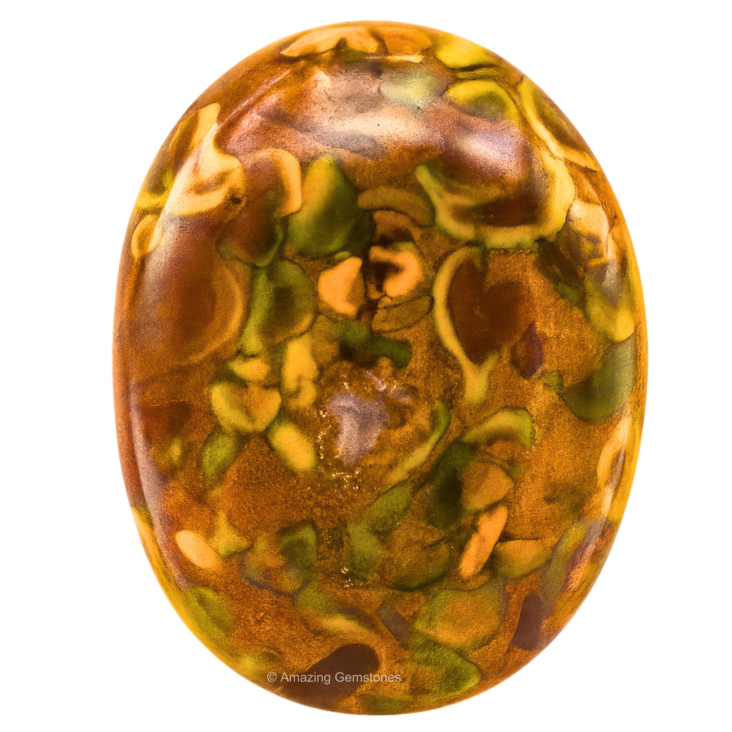 Fruit Jasper Crystal Palm Stone, 45-50mm Large Meditation Healing Crystal