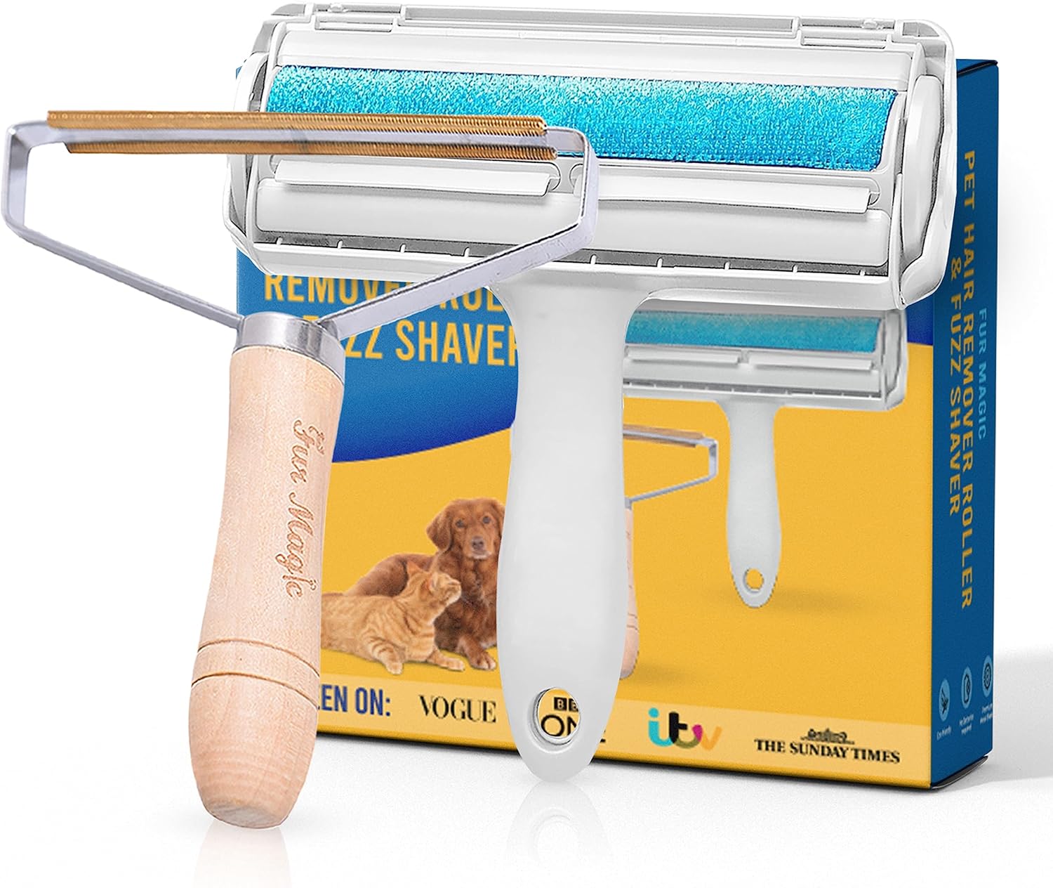 Fur Magic Pet Hair Remover Roller & Lint Remover Fuzz Shaver Reusable