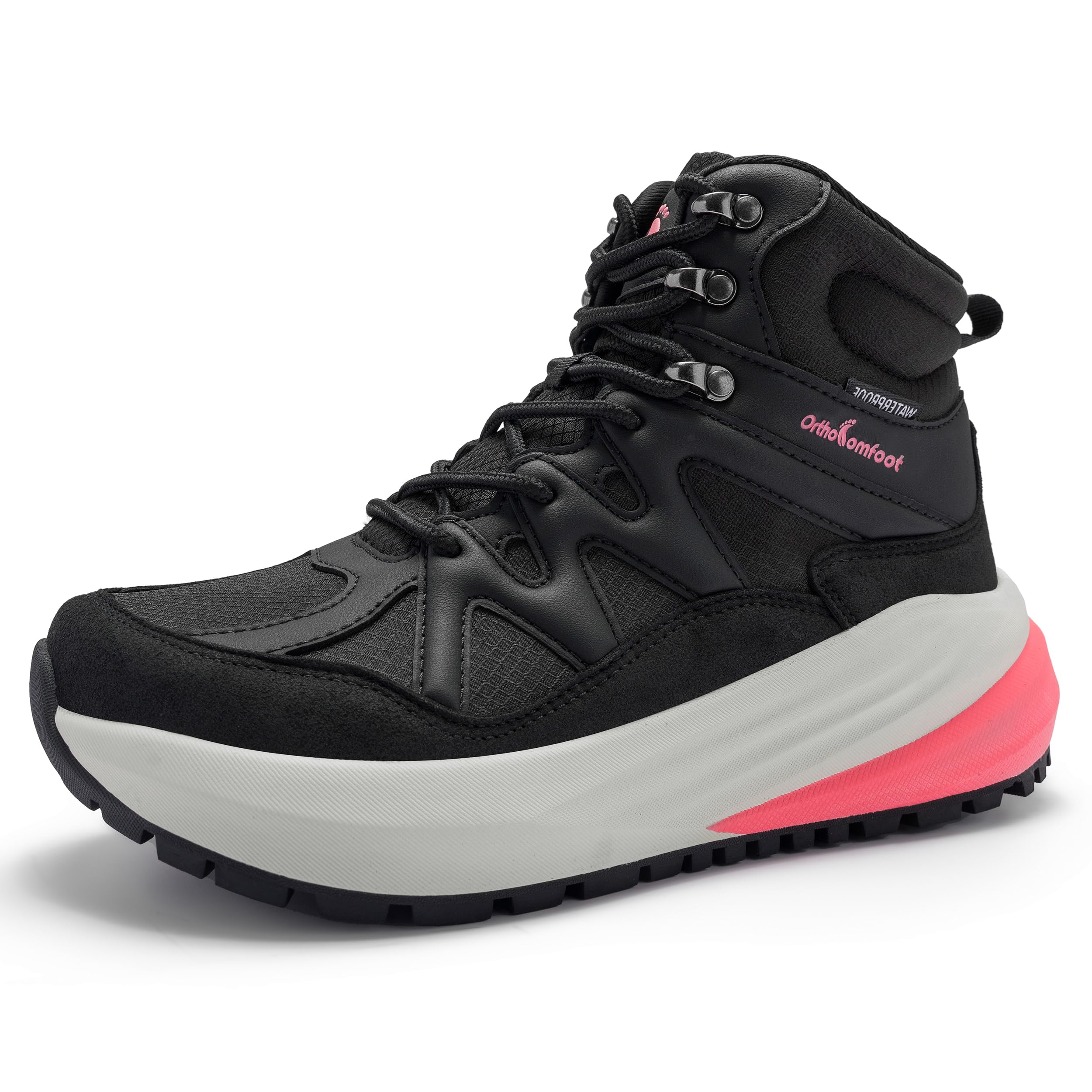OrthoComfoot Women's Orthopedic Waterproof Hiking Boots