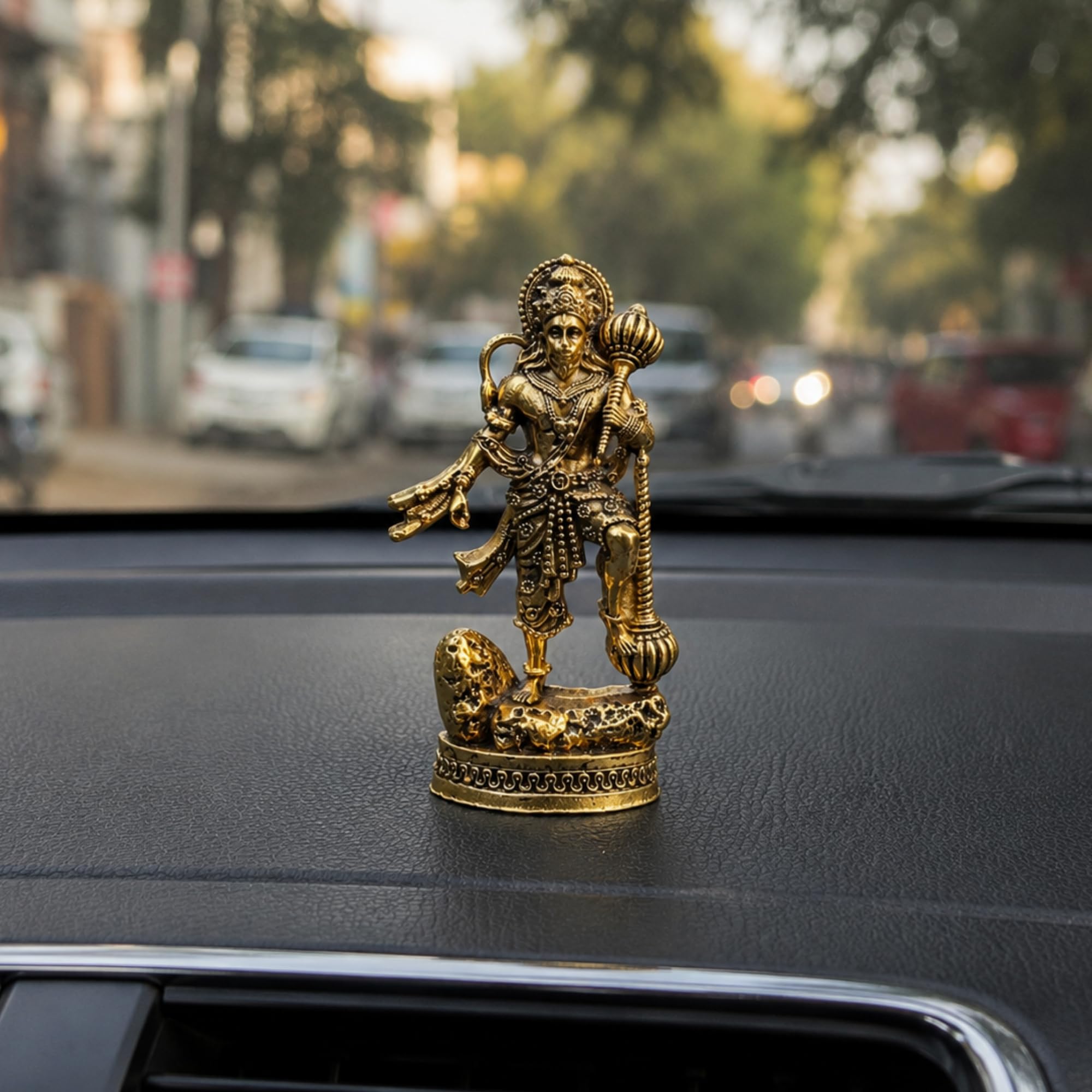 Japam God Idol for Car Dashboard | Religious Decorative Showpiece for Car, Home & Office | Compact Devotional Statue for Vehicle, Desk & Prayer Space | 6 cm Height x 3 cm Width (Hanuman Ji Idol)-image-12