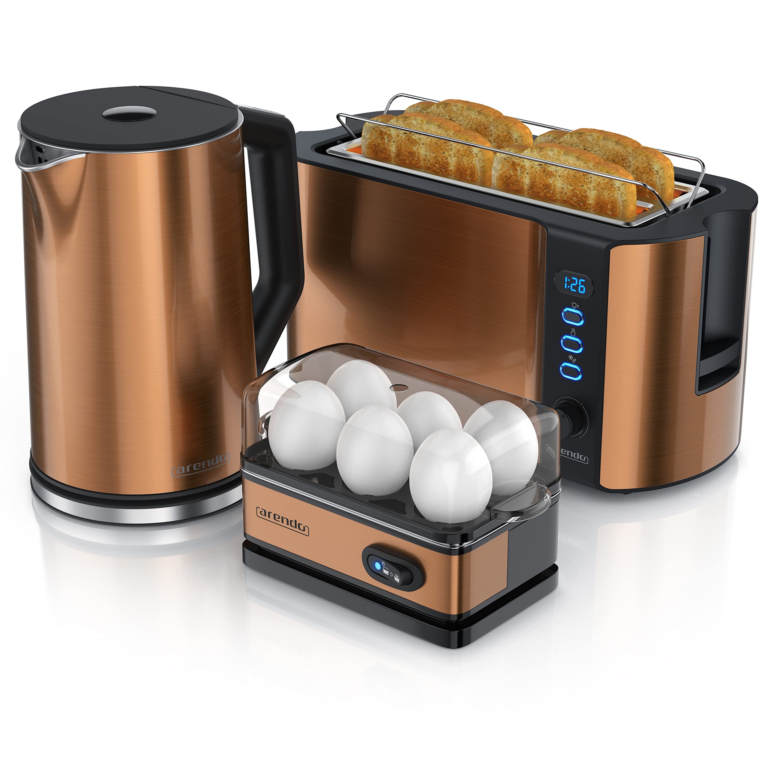 Arendo DE Wasserkocher und Toaster Set Variante 10
