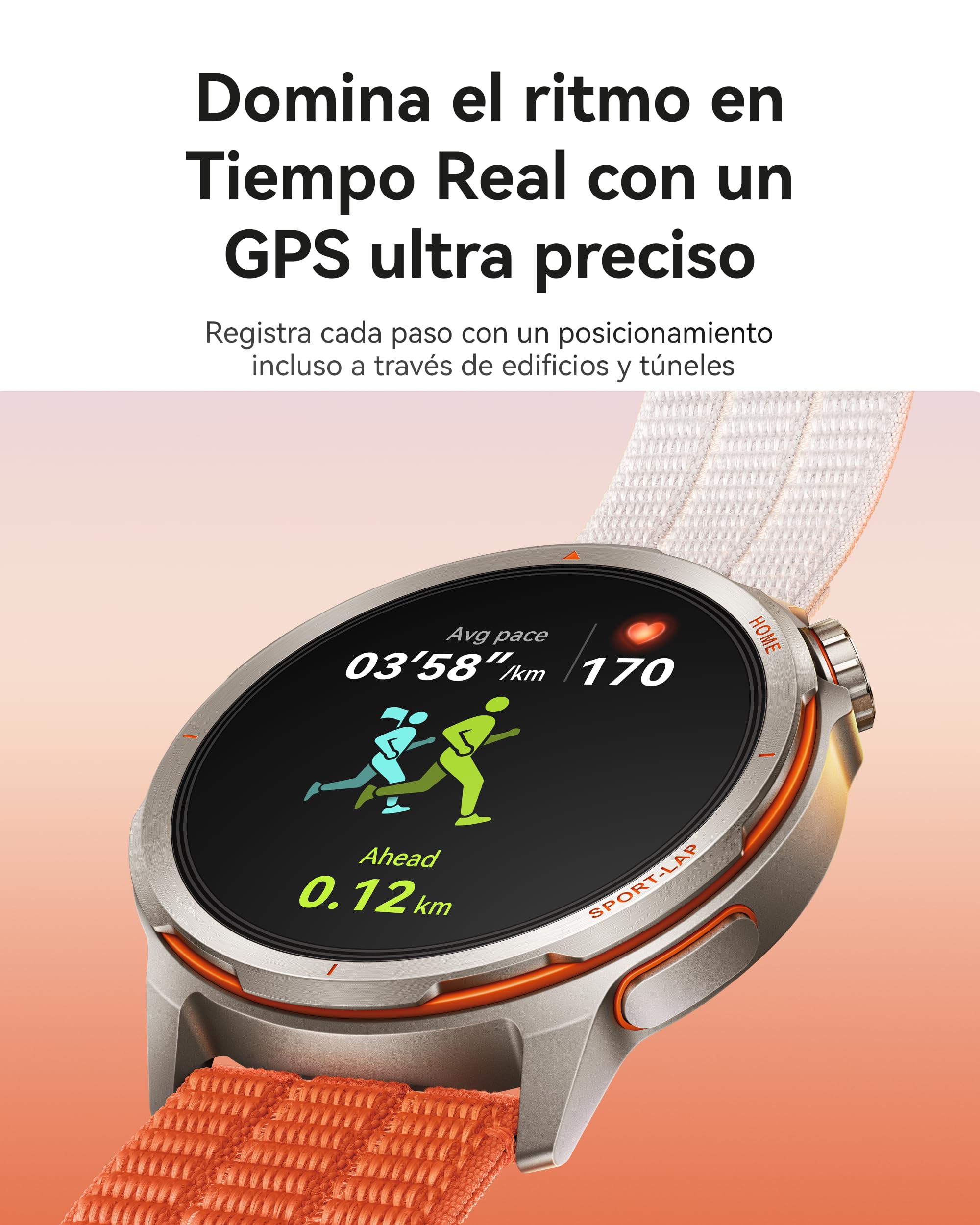 HUAWEI Watch GT Runner 2 Smartwatch, Running GPS Ultra Preciso, Negro | Reloj Inteligente, hasta 14 Días Autonomía, Modo Maratón, Ritmo en Tiempo Real, Diseño Fino en Titanio, VFC, ECG, Pago NFC