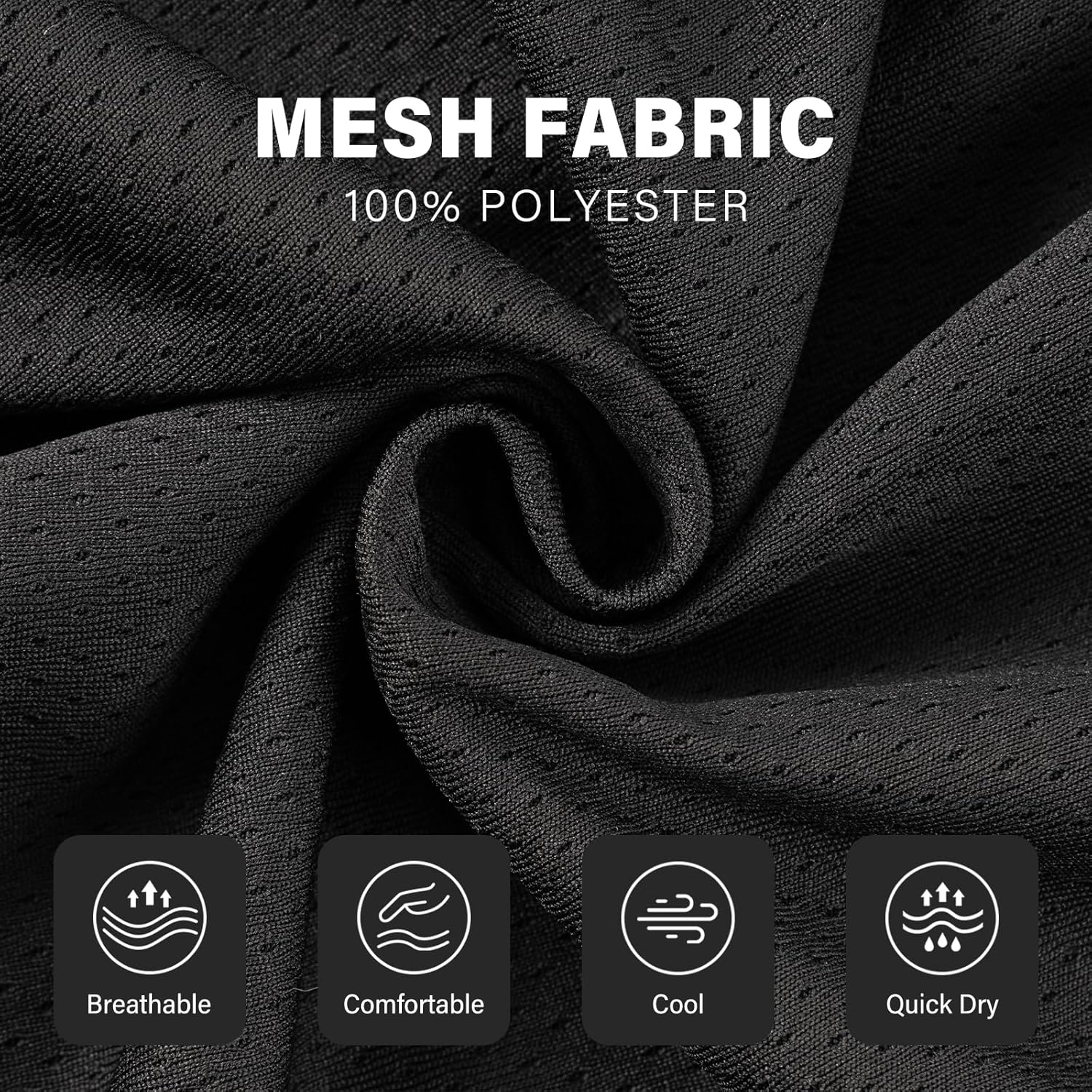 AMY COULEE Mens Mesh Running Shorts 5 Inch Workout Quick Dry Basketball Shorts with Pockets - Image 4