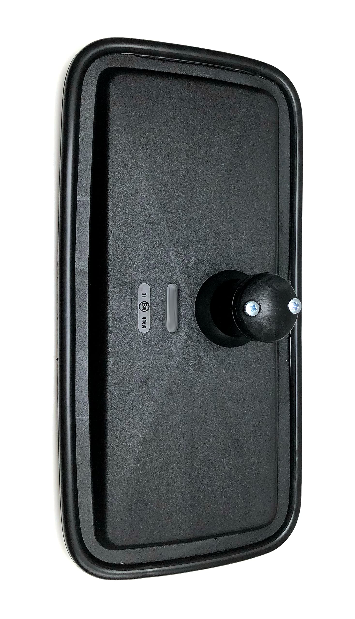 2x Universal Außenspiegel Spiegel 375x185 mm E20 - Rückspiegel - Kunststoffgehäuse schwarz - Ø14–20 mm - Spiegelradius R1800 mm - Ersatzspiegel für LKW, Bus, Transporter