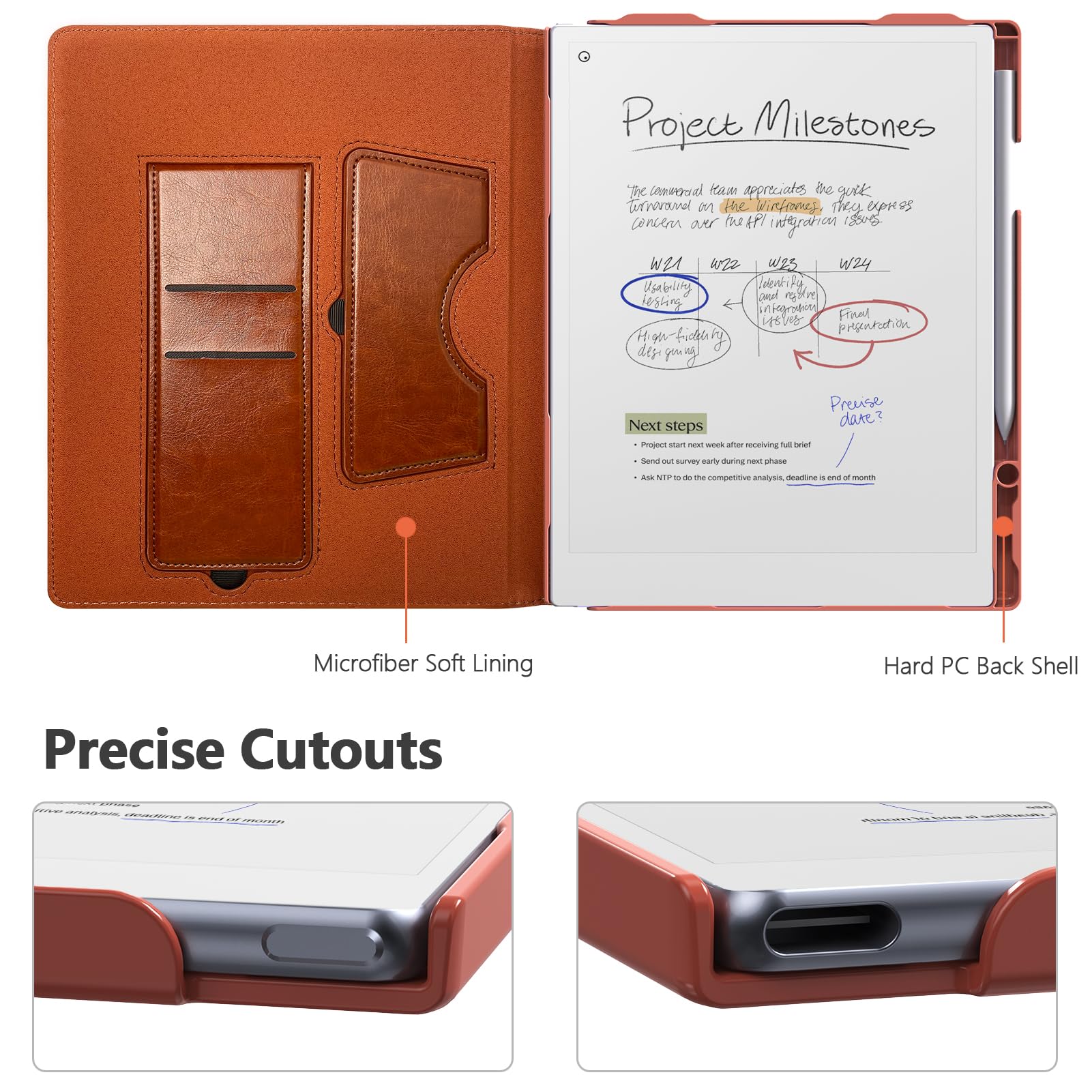 Amazon.com: E NET-CASE Case for Remarkable Paper Pro Tablet 11.8