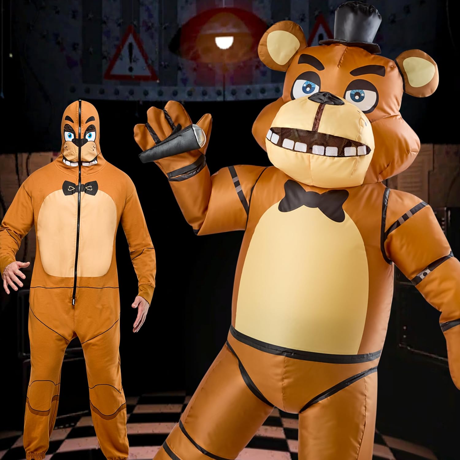 Rubies Five Nights At Freddy's: Freddy Fazbear Inflatable Costume for Adults, Unisex One Size