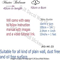 Vista 6 de Letrero para puerta de dormitorio principal, calcomanías de vinilo removibles, decoración de habitación, letrero de corazón de amor