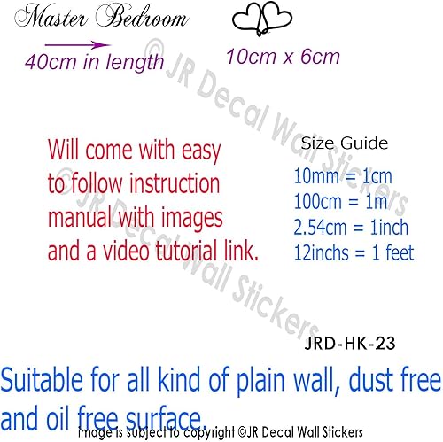 Miniatura 2 de Master Bedroom Door Sign Home Quote Wall Sticker Removable vinyl Decal Sign Room Decor HK23