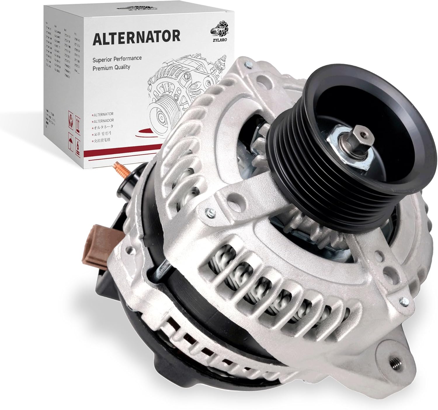 Alternator for-/Toyota Camry 2004-2006 Highlander 2004-2007 Solara 2004-2008 for-/Scion tC 2005-2010 L4 2.4L,100Amp 12V CW 7-Groove Pulley,104210-3880,11034