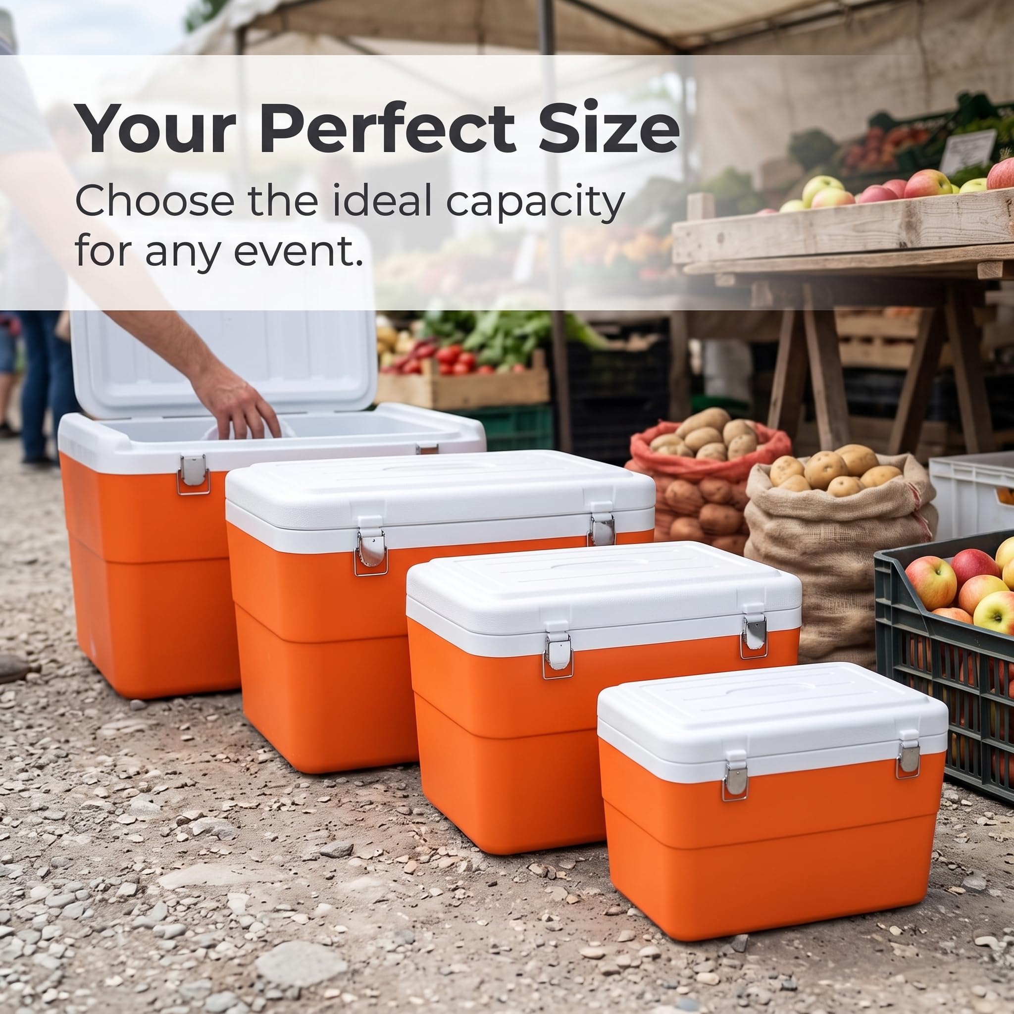 Homyl Scatola Termica Portatile, Contenitore Frigo per Alimenti e Bevande, Ghiacciaia per Campeggio e Picnic