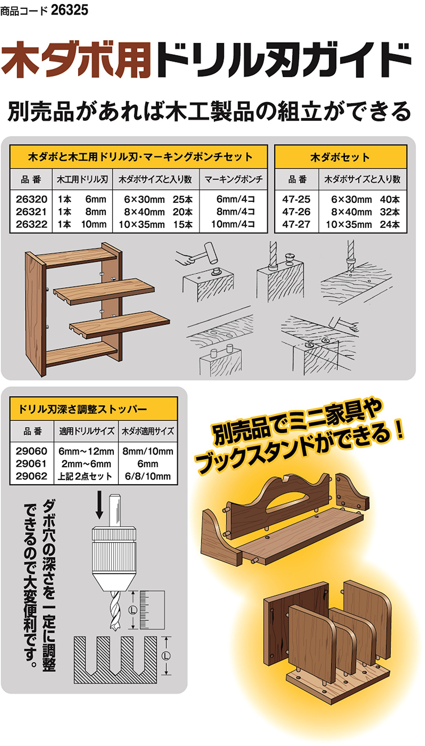 【専用枠】 ガイド本 Amazon | イチネンアクセス RELIEF(リリーフ) 木工ドリル 木ダボ用