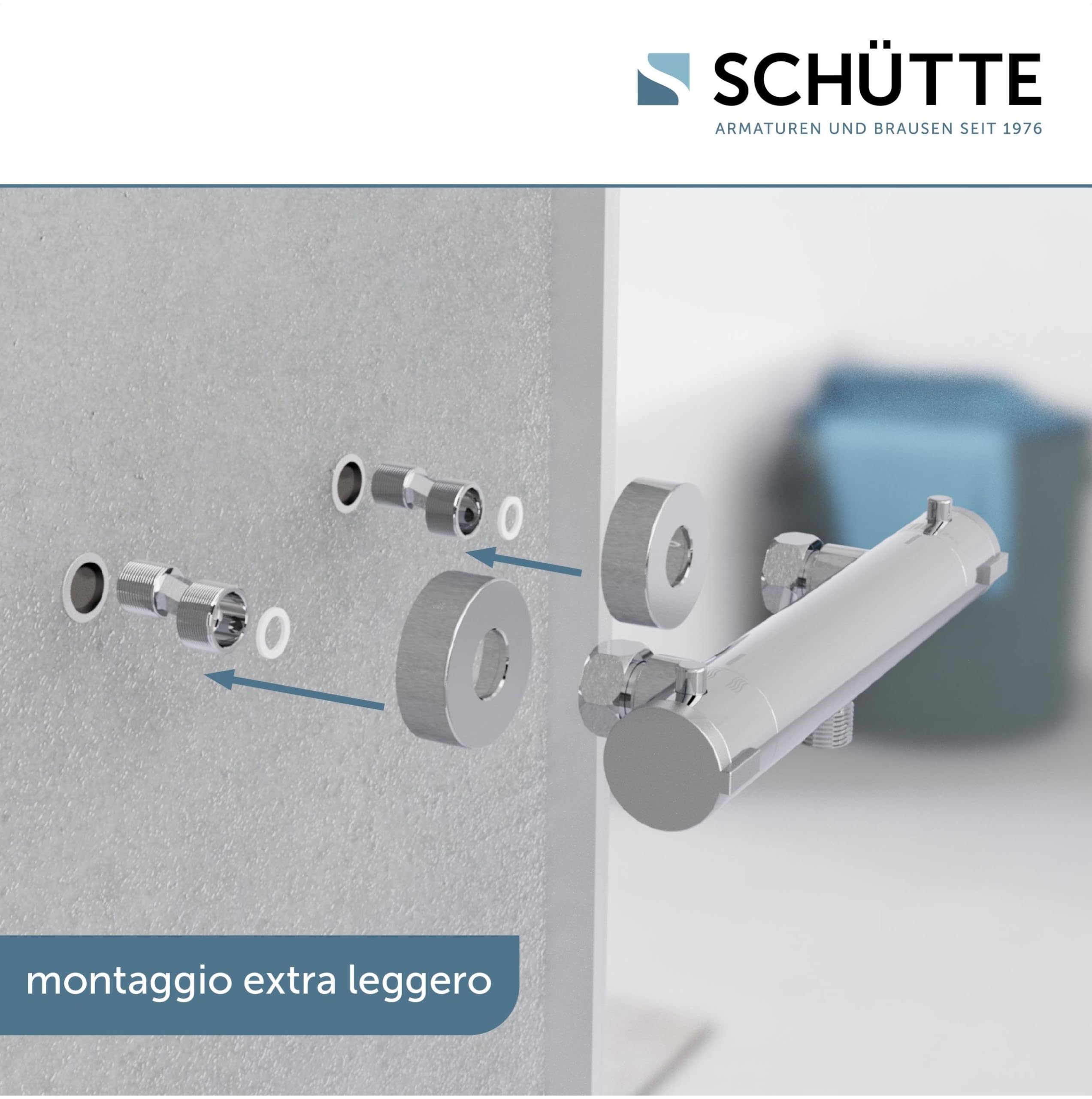 SCHÜTTE Robinet mitigeur thermostatique douche London