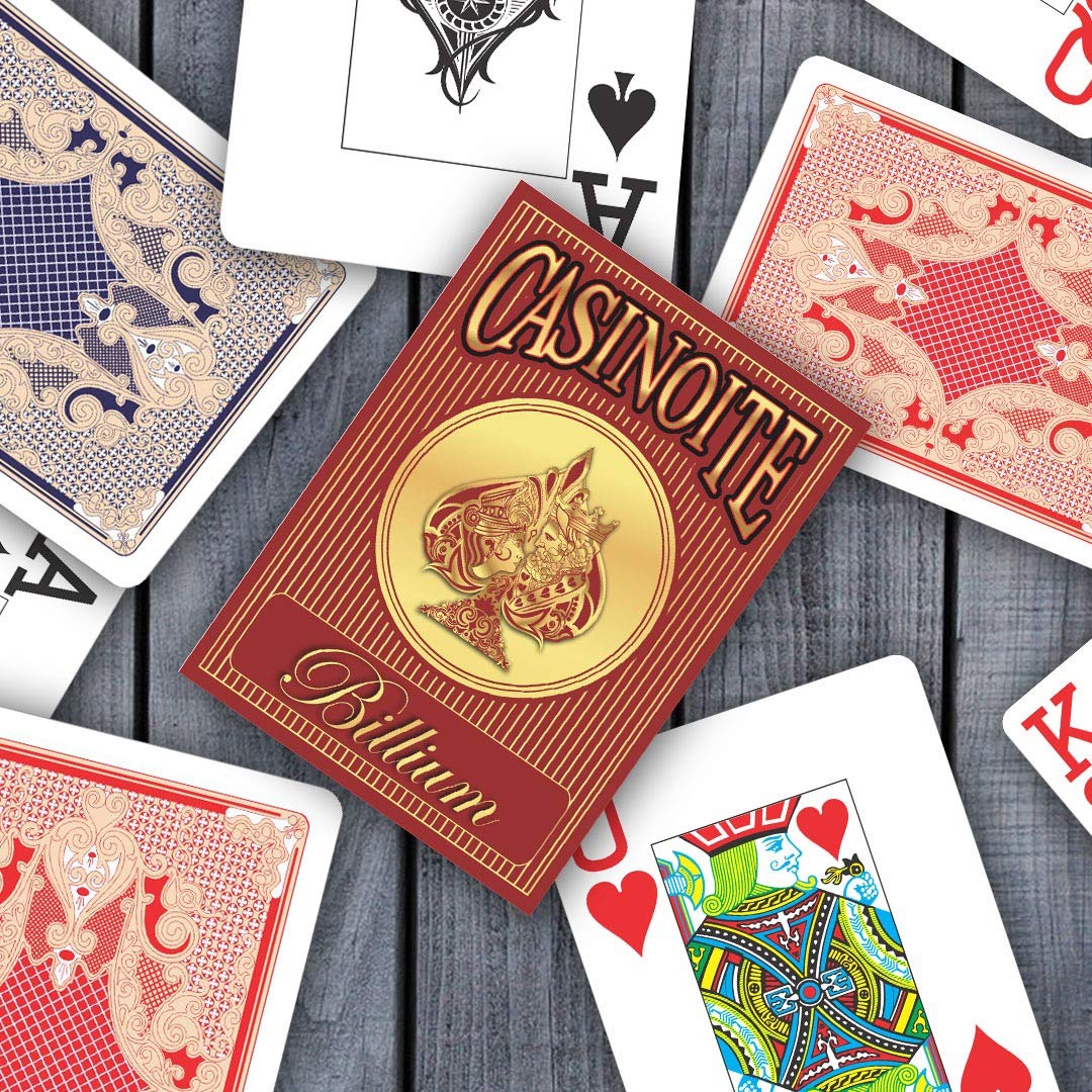 Casinoite Billium Poker Playing Card (Blue, Red) -2 Pieces 2