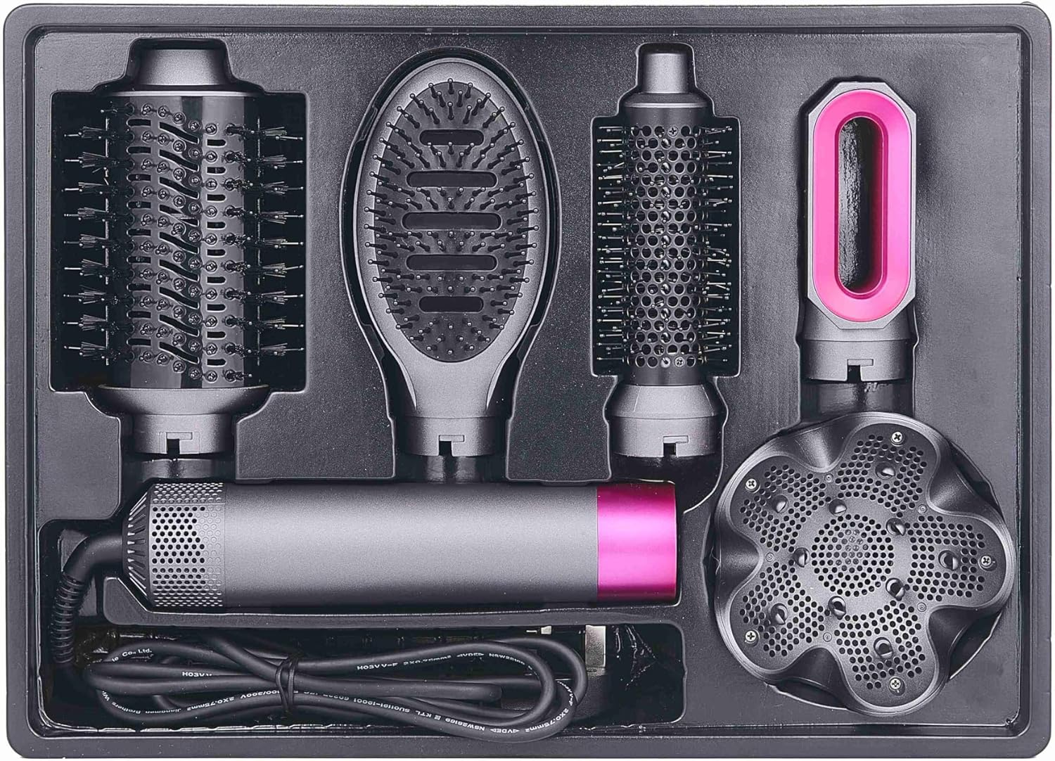 MIOMI Hair Styling Tools & Appliances – 5-in-1 Multifunctional Blow Dry Brush Set – for Blow-Outs, Hair Styling More – Hot Air Brush Styler and Dryer for All Hair Types MIOMI Hair Styling Tools & Appliances – 5-in-1 Multifunctional Blow Dry Brush Set – for Blow-Outs, Hair Styling More – Hot Air Brush Styler and Dryer for All Hair Types