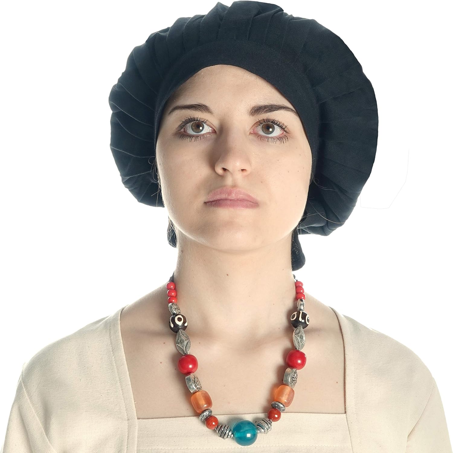 Cappello Di Lana Medievale Uomo - HEMAD, Taglie M-XL, Colori Marrone Grigio Nero Rosso - Foto 14