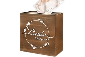 Wooden Wedding Card Holder with Lid and Slot: The Perfect Reception Decoration