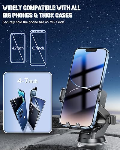 Miniatura 6 de Cargador inalámbrico para automóvil, soporte de teléfono de carga rápida 3 en 1, soporte de teléfono con sujeción automática, accesorios de