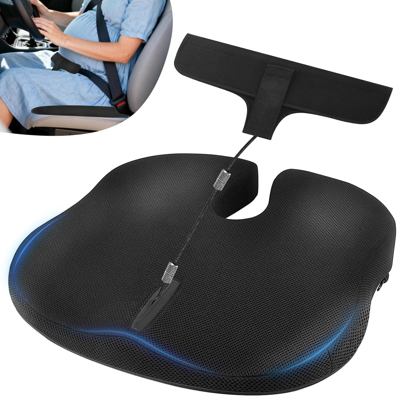 PERMAROMA Car Seat Cushion for Pregnant Drivers
