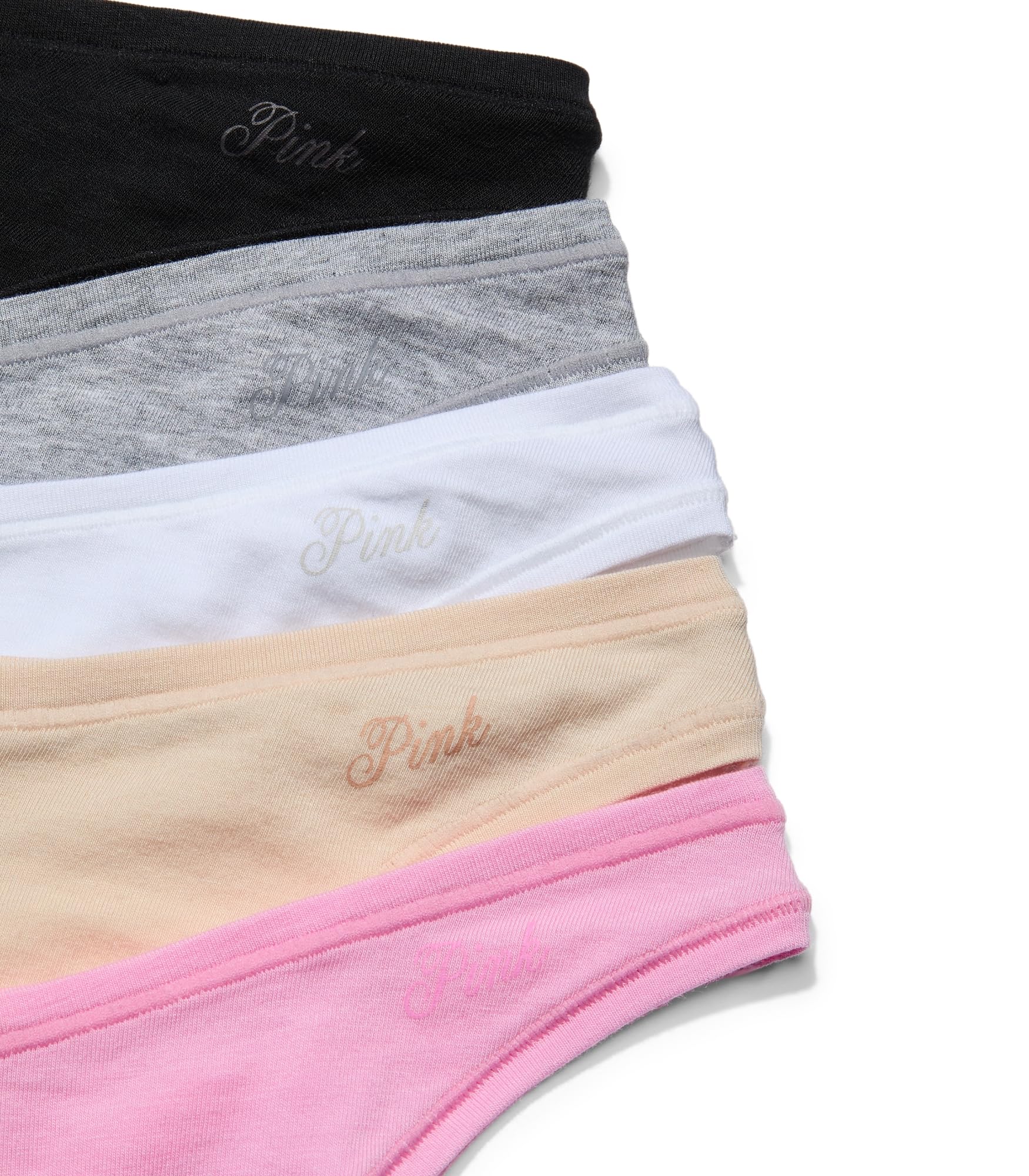 Victoria's Secret PINK Perizoma intimo da donna in cotone, mutandine da donna, rosa basic, (M)