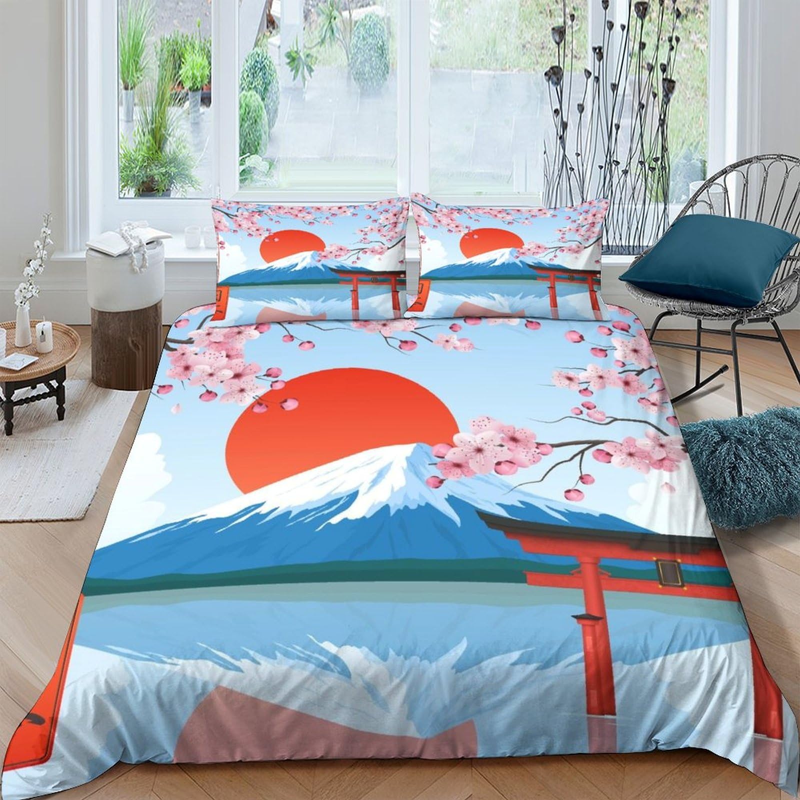 Housse de couette respirante et douce en microfibre 3D hypoallergénique pour grand lit