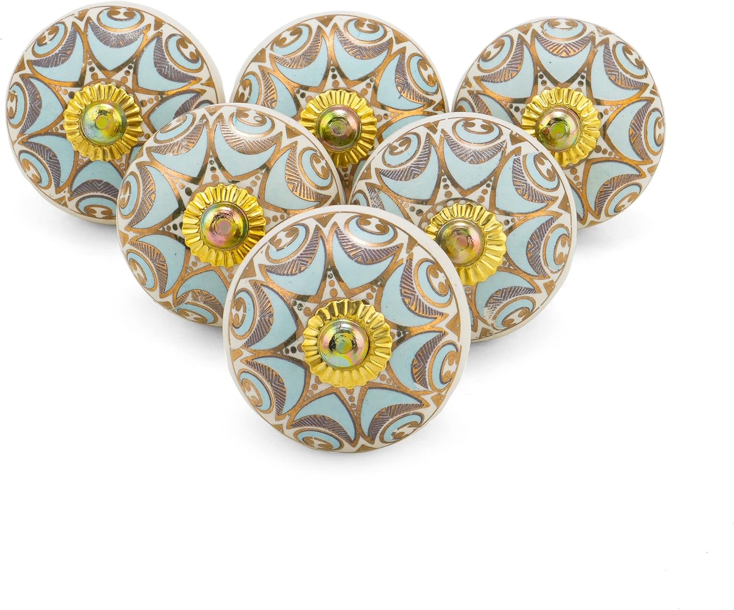 Rasiya Art Ceramic Cabinet Knobs - Vintage Ceramic Pull