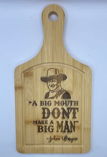 Custom Bamboo Cutting Board Paddle Shape with Drip Ring 13