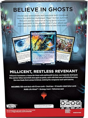 Vista 7 de Magic The Gathering Innistrad Crimson Vow Commander Deck Escuadrón de Espíritus (Blanco-Azul)