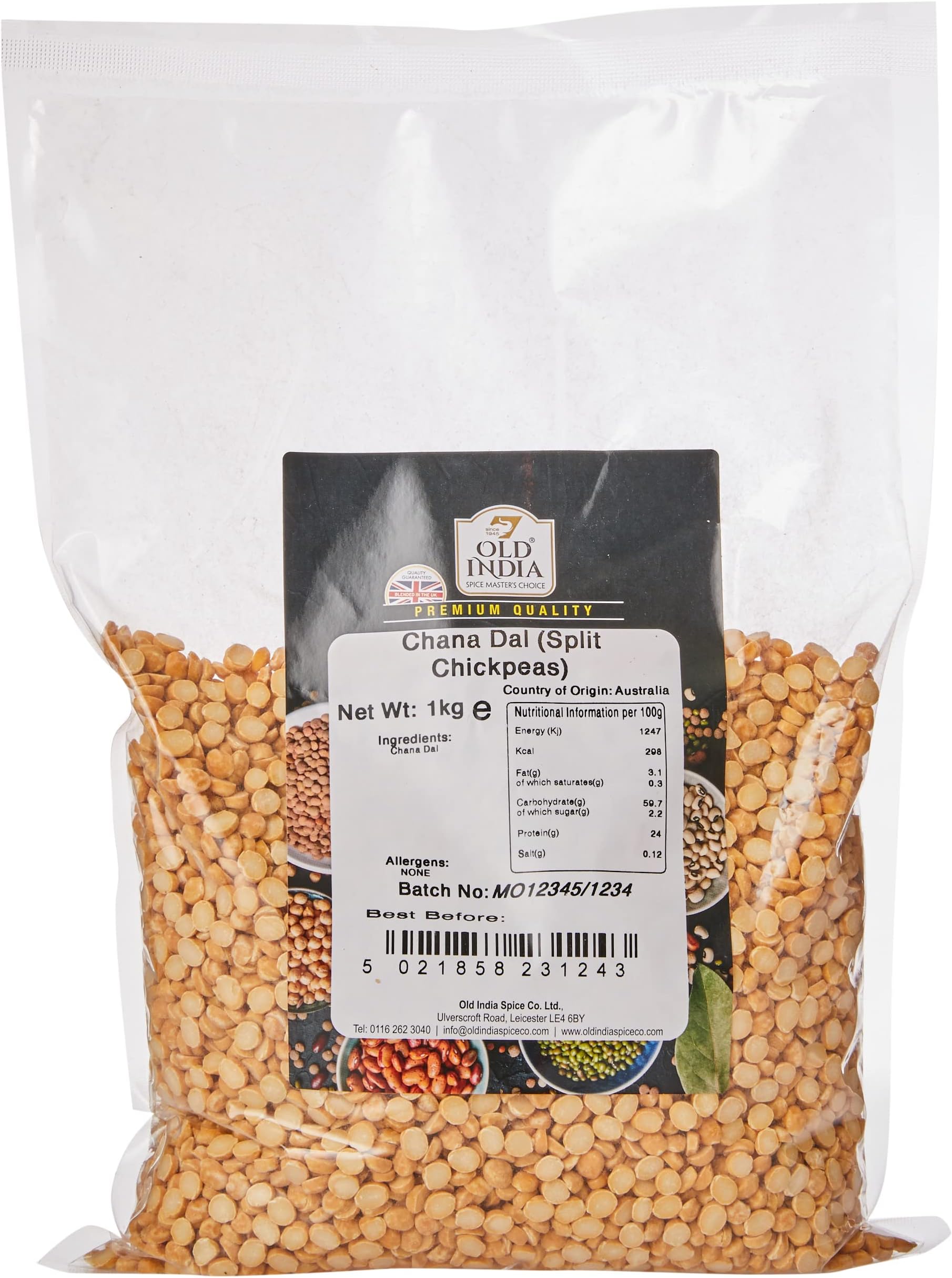 Old India Chana Dal (Split Chickpeas) 1kg