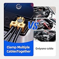 Vista 5 de Conectores de terminal de batería Sunmorn, terminales de batería de 0/2/4/6/8/10 AWG, terminal de batería de automóvil de servicio pesado, terminal