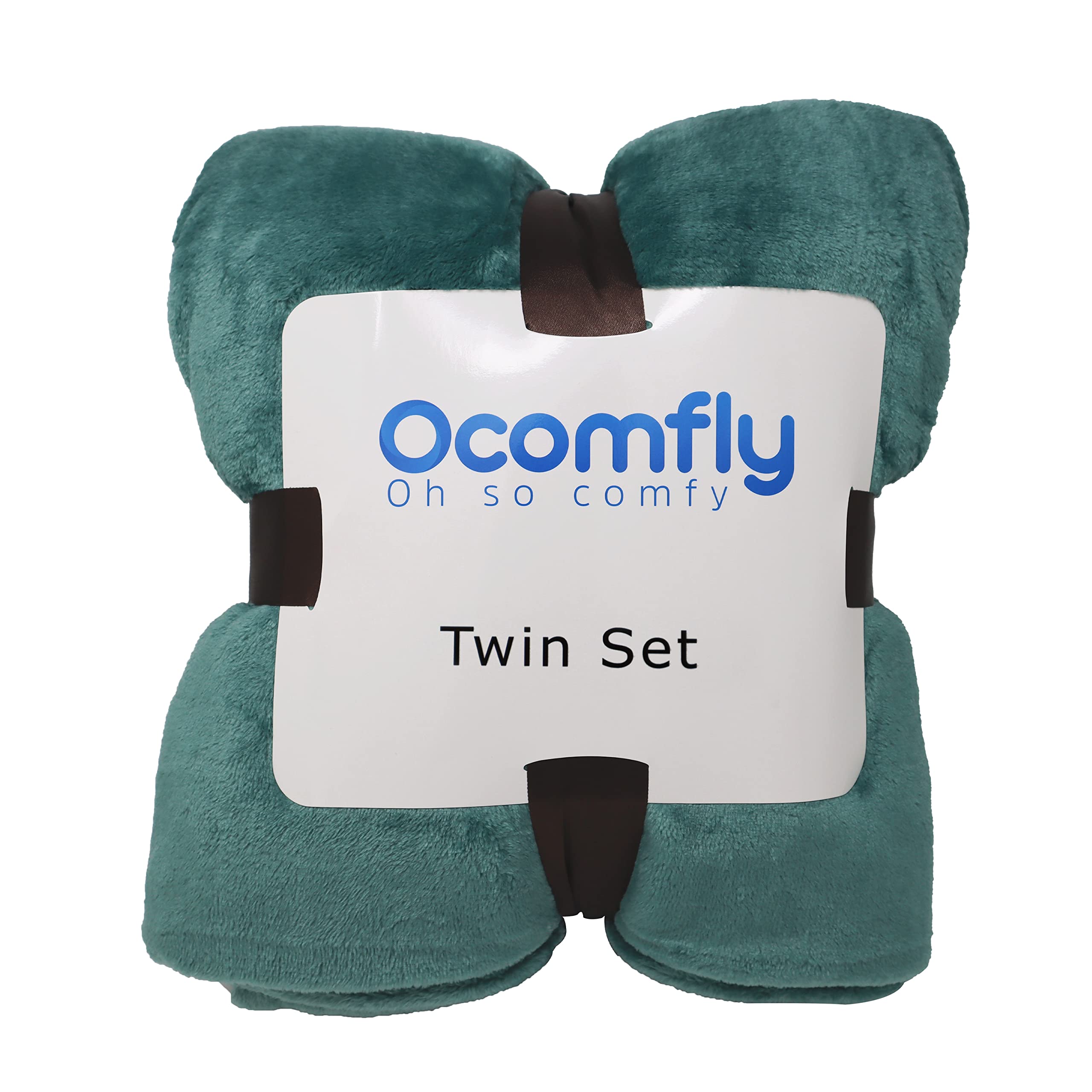 Ocomfly Premium Fleecedecke & 2 Kissenbezüge California King – Superweich, 300 G/m², Ganzjährig Nutzbar, 18 Farben