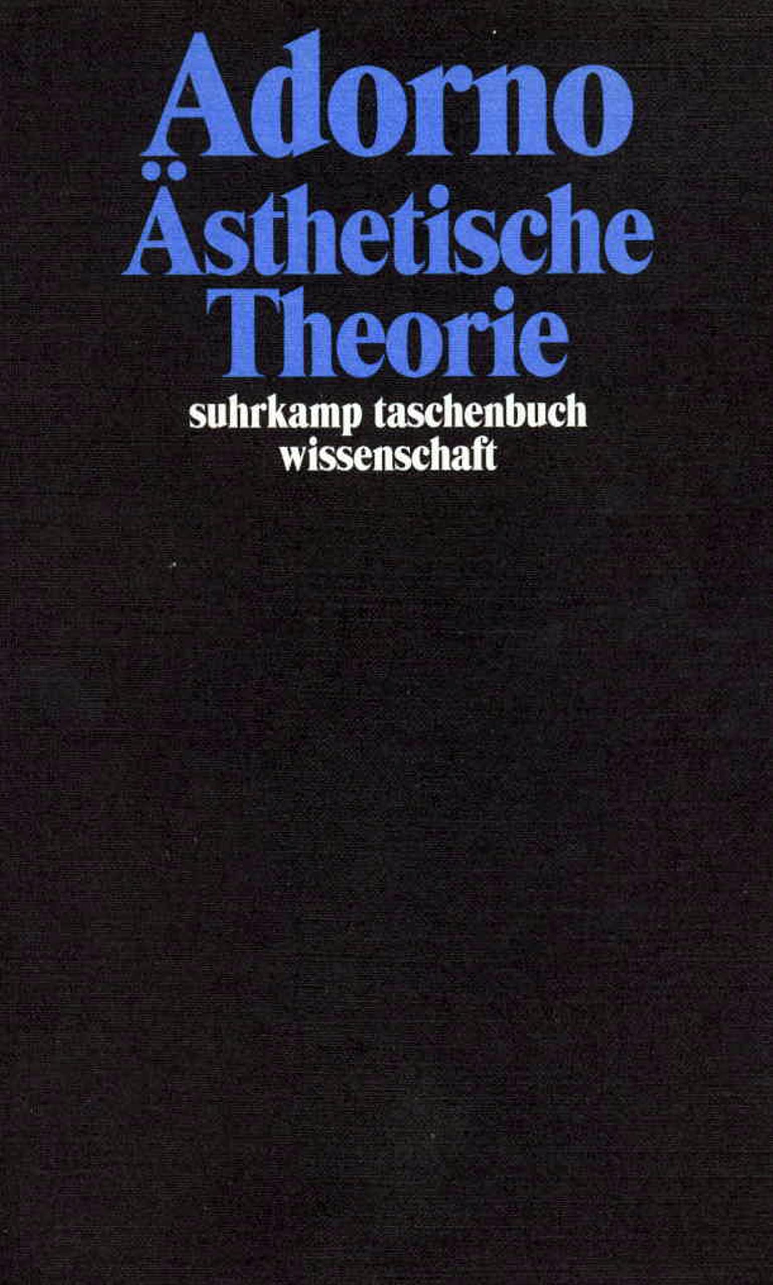 Ästhetische Theorie: Gesammelte Schriften in 20 Bänden, Band 7