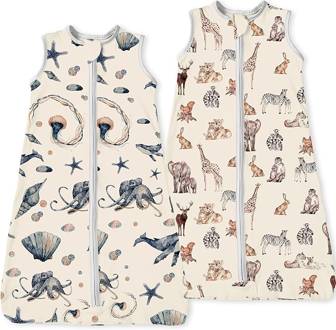 TOTBASIC Baby Sleep Sack 2Pack, Light & Soft UnisexBaby Wearable